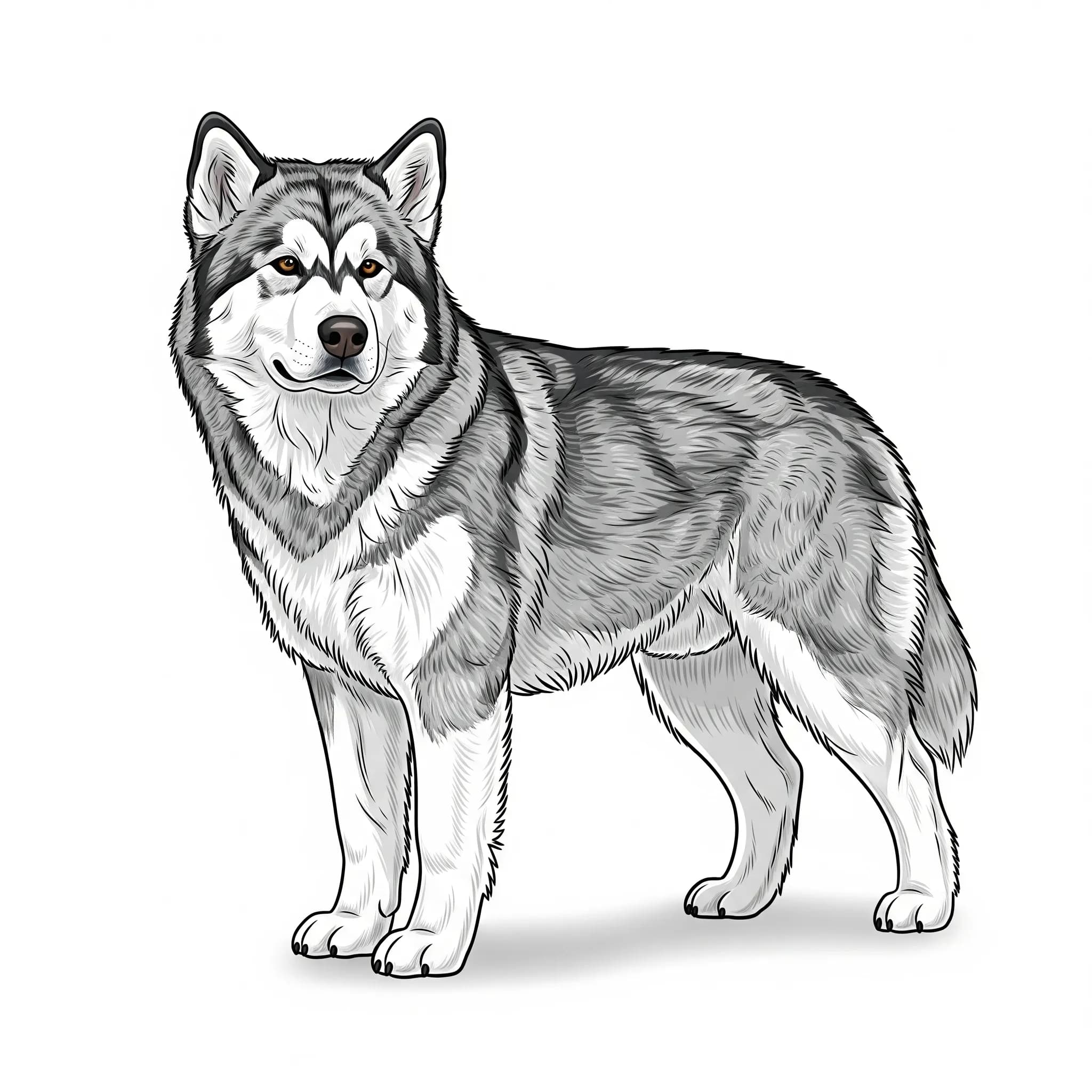 Alaskan Malamute dog breed - A strong and sociable working dog built for endurance.