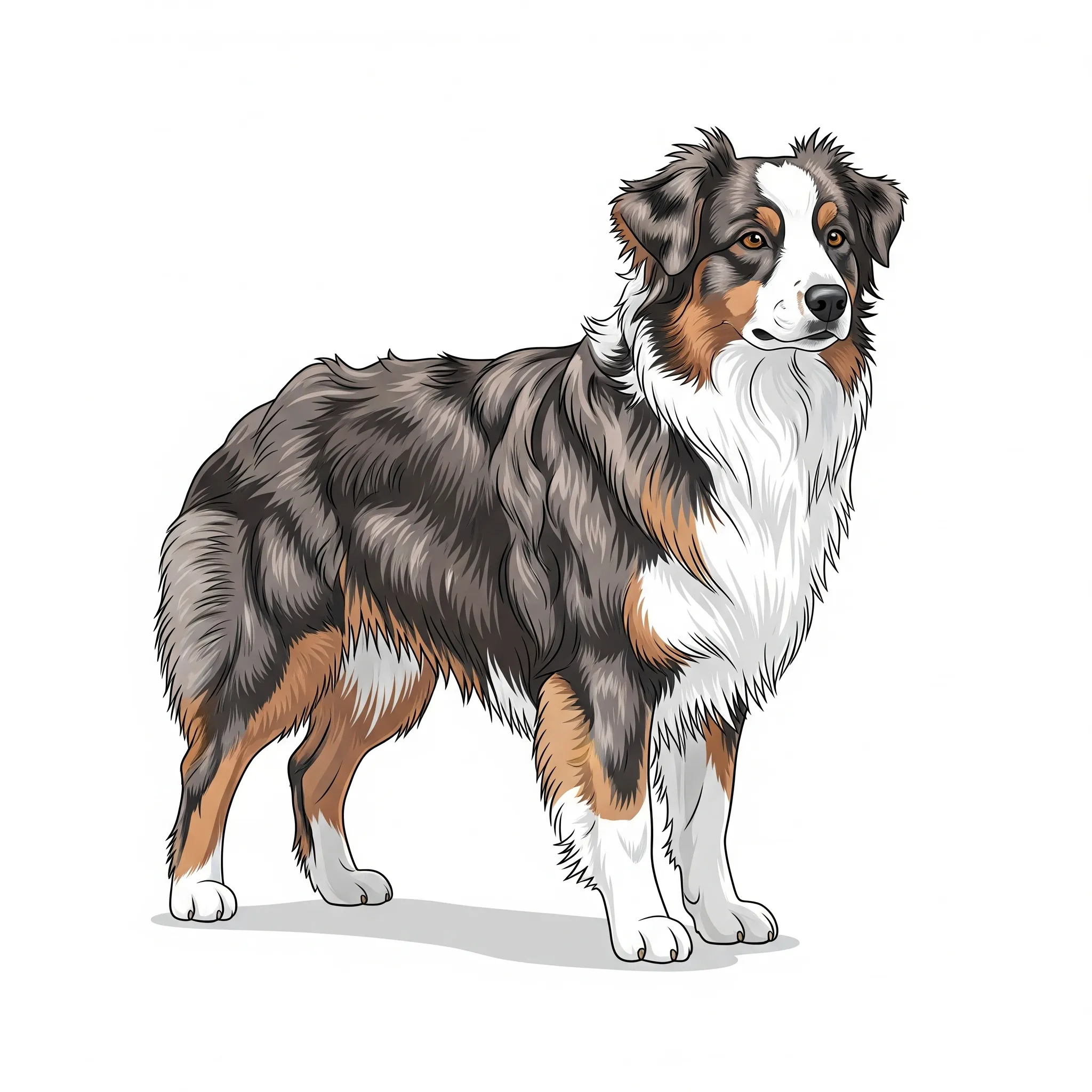 Australian Shepherd dog breed - An agile, intelligent, and loyal working companion.