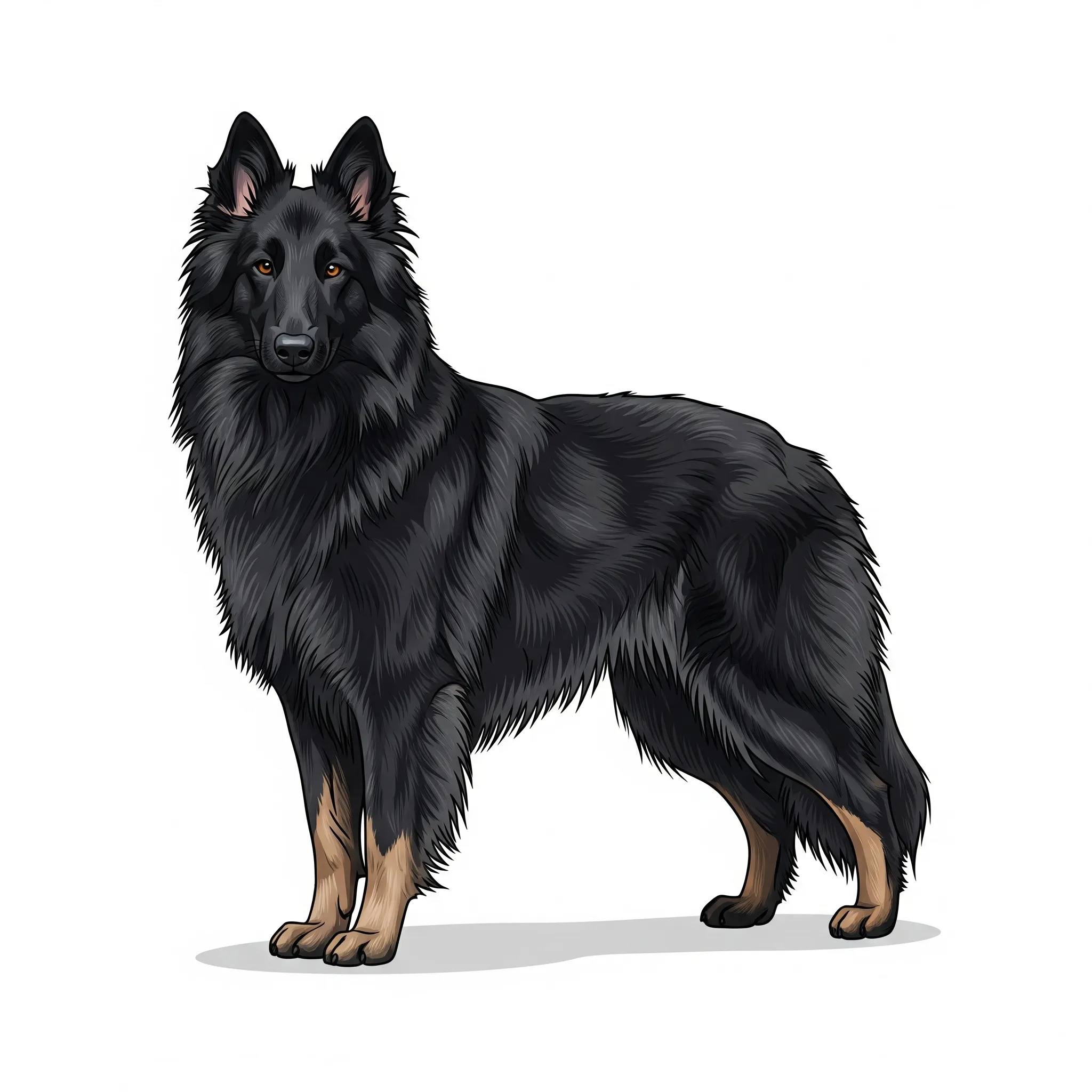 Belgian Shepherd dog breed - An elegant and agile working dog.