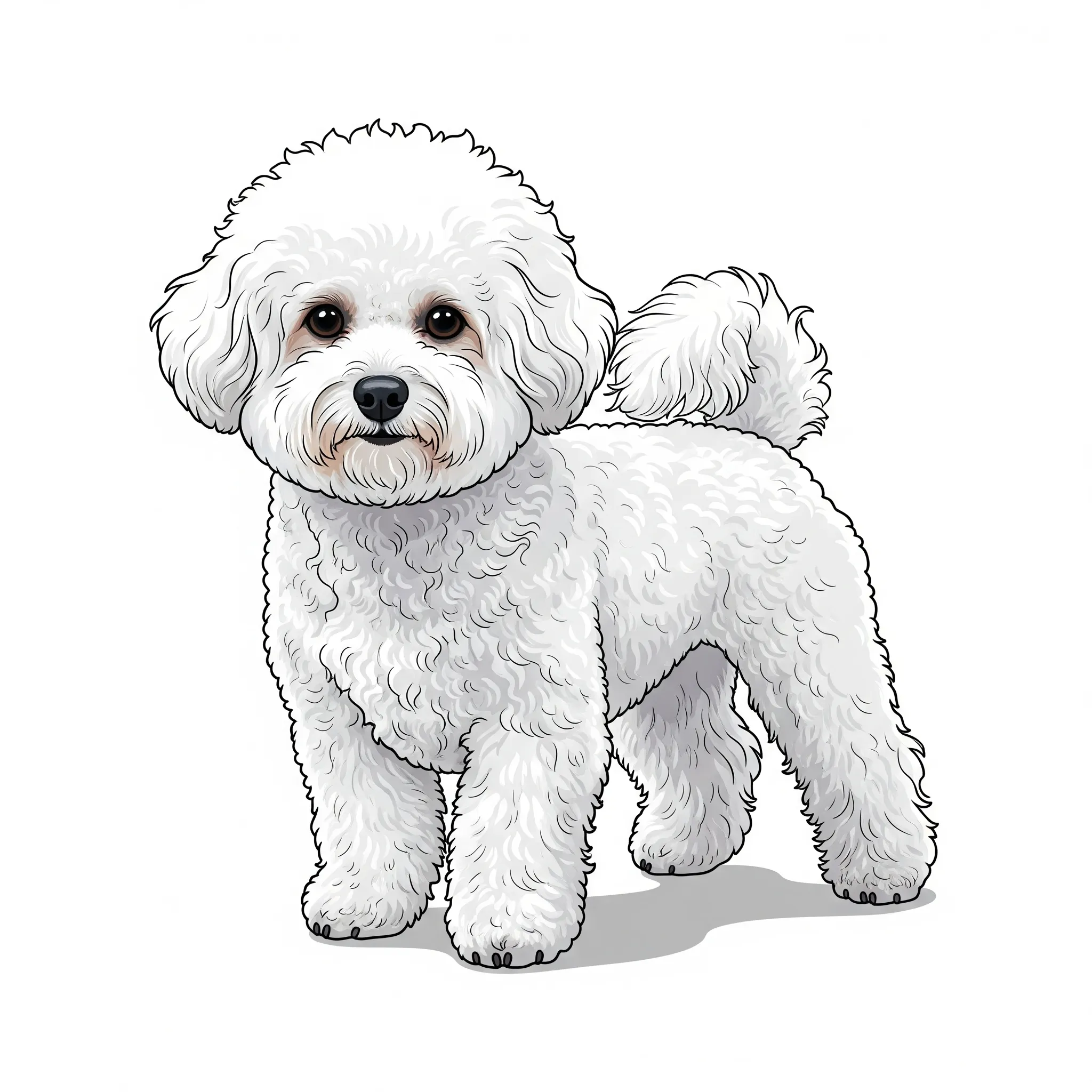 Bichon Frise dog breed - A cheerful and affectionate companion with a hypoallergenic coat.