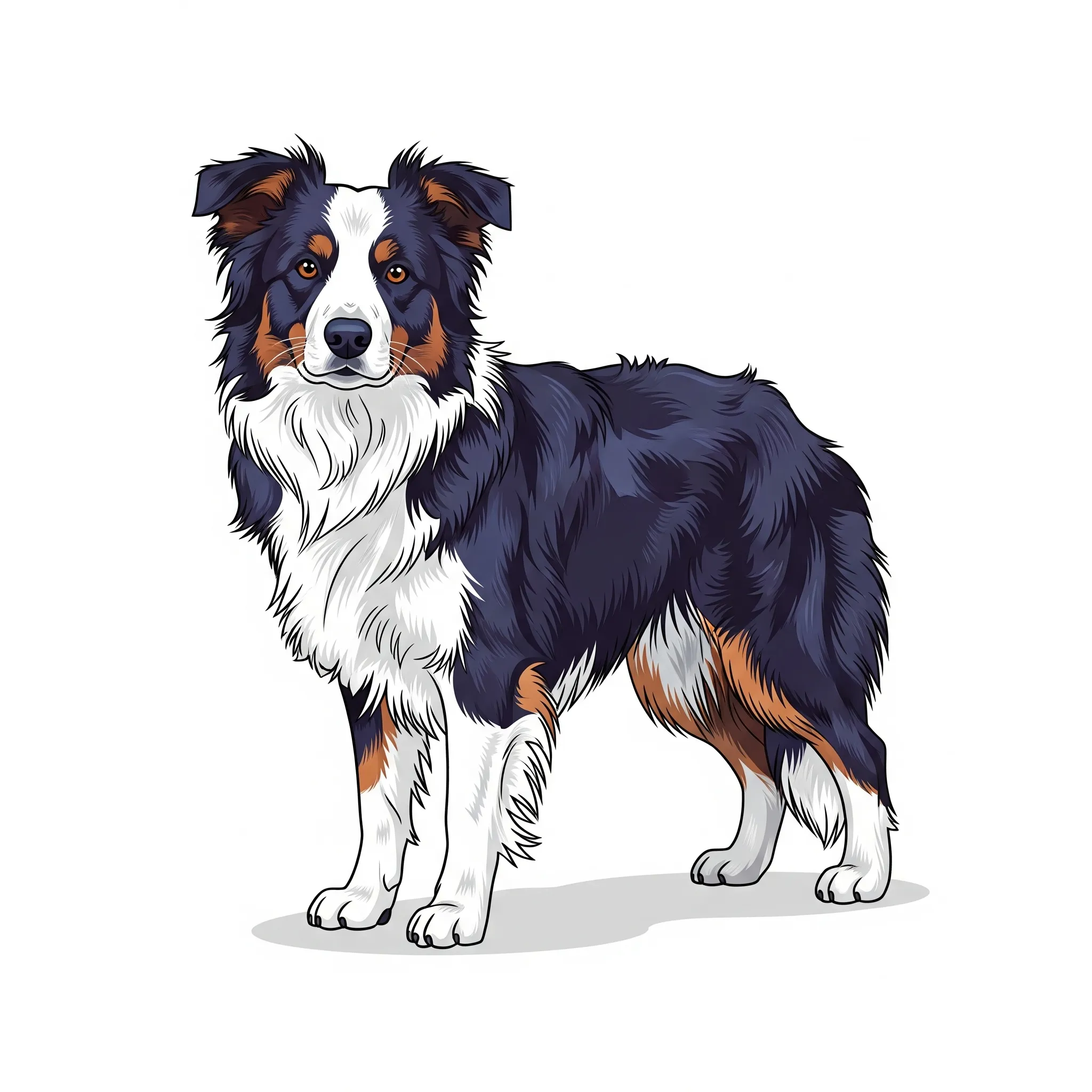 Border Collie dog breed - A highly intelligent and energetic herding dog.