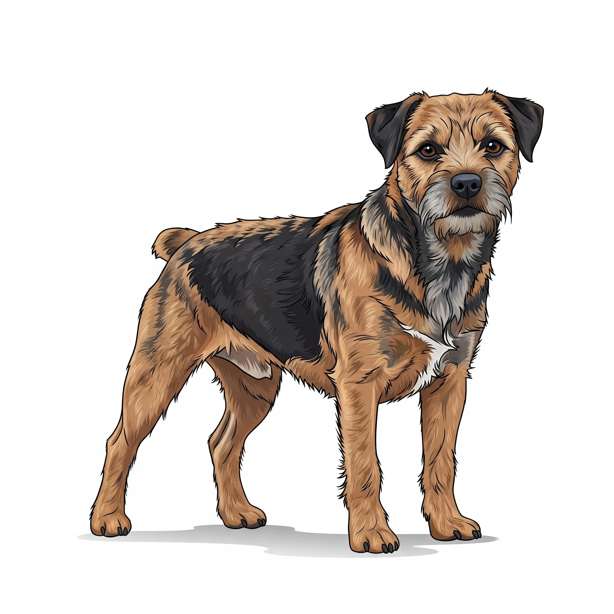 Border Terrier dog breed - A hardy little dog with a big personality and a love of digging.