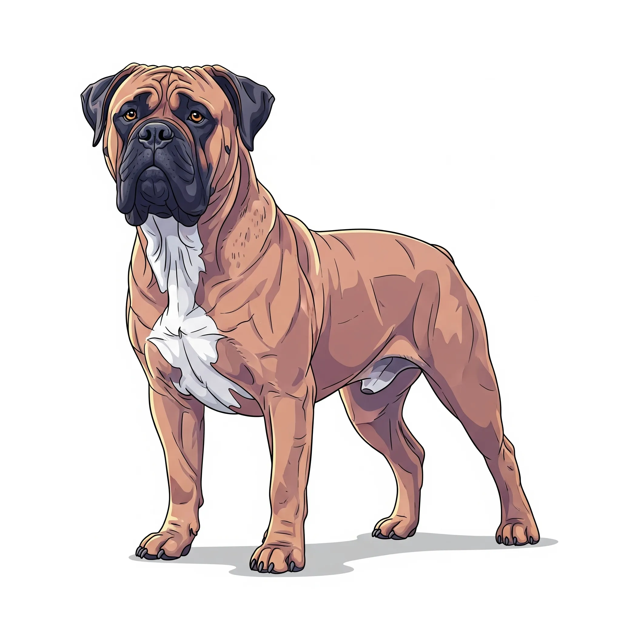 Bullmastiff dog breed - A large, quiet guardian with a gentle heart.