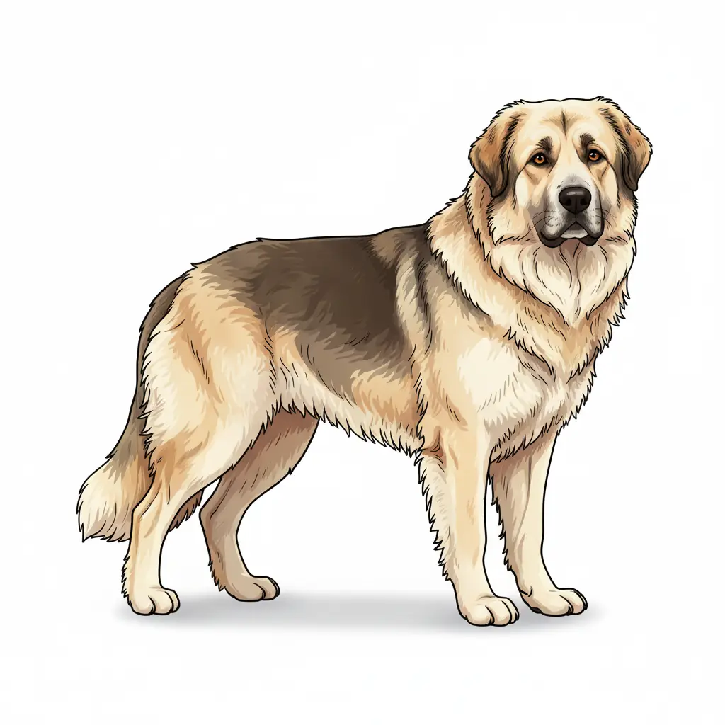 Caucasian Shepherd dog breed - A formidable and protective guardian breed from the Caucasus region.