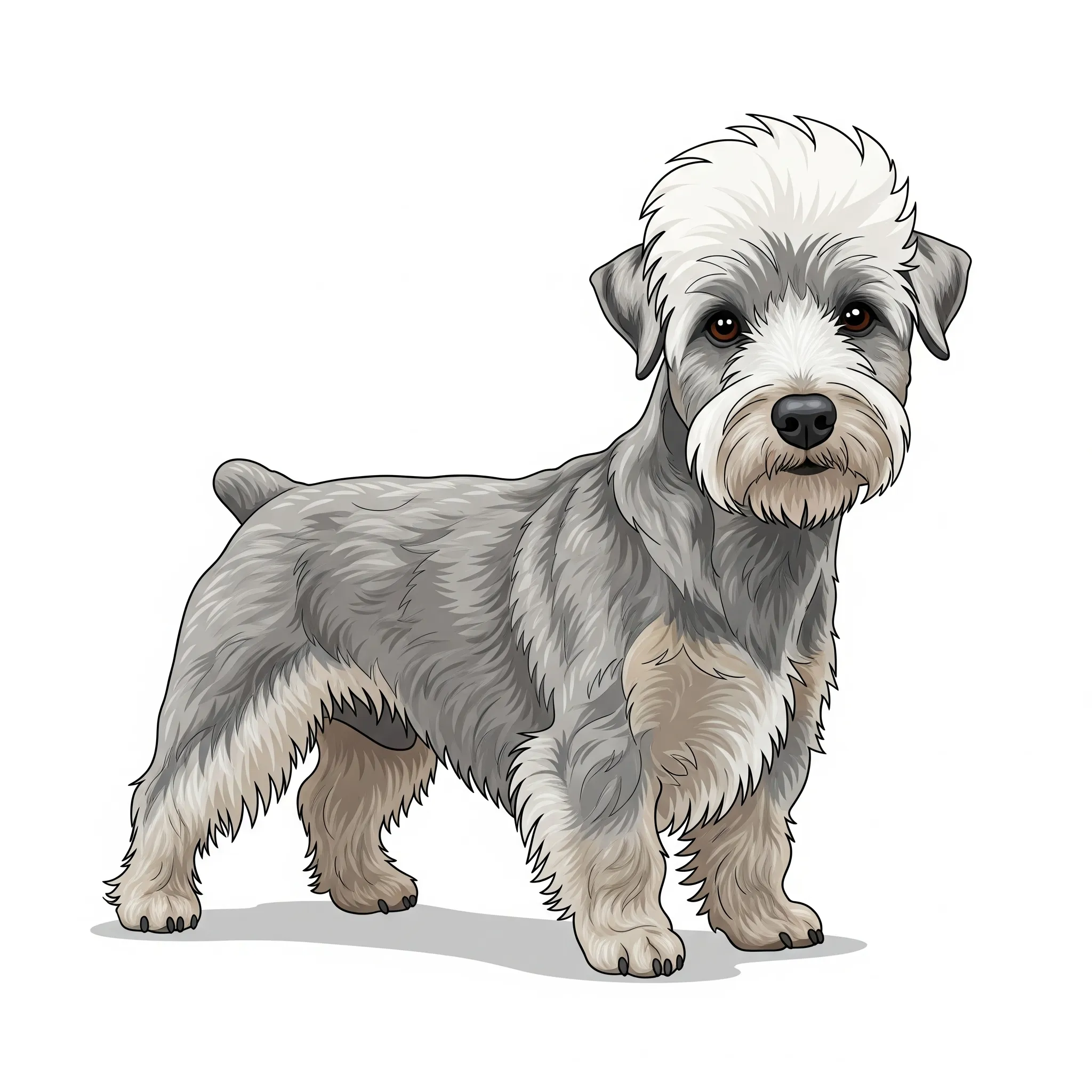 Dandie Dinmont Terrier dog breed - Dandie Dinmont Terriers are charming and affectionate little terriers.