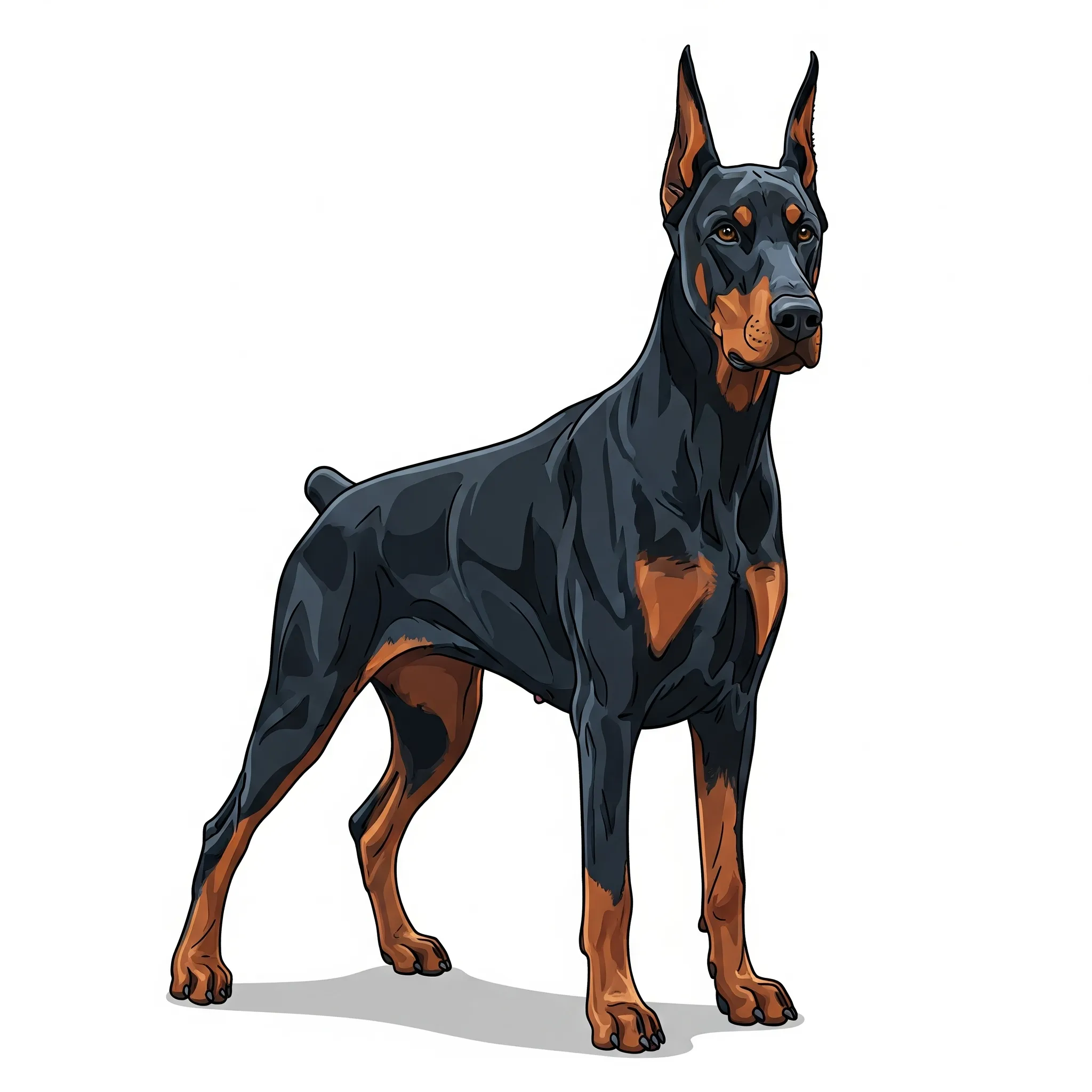 Dobermann dog breed - Alert and powerful dogs with a loyal heart.