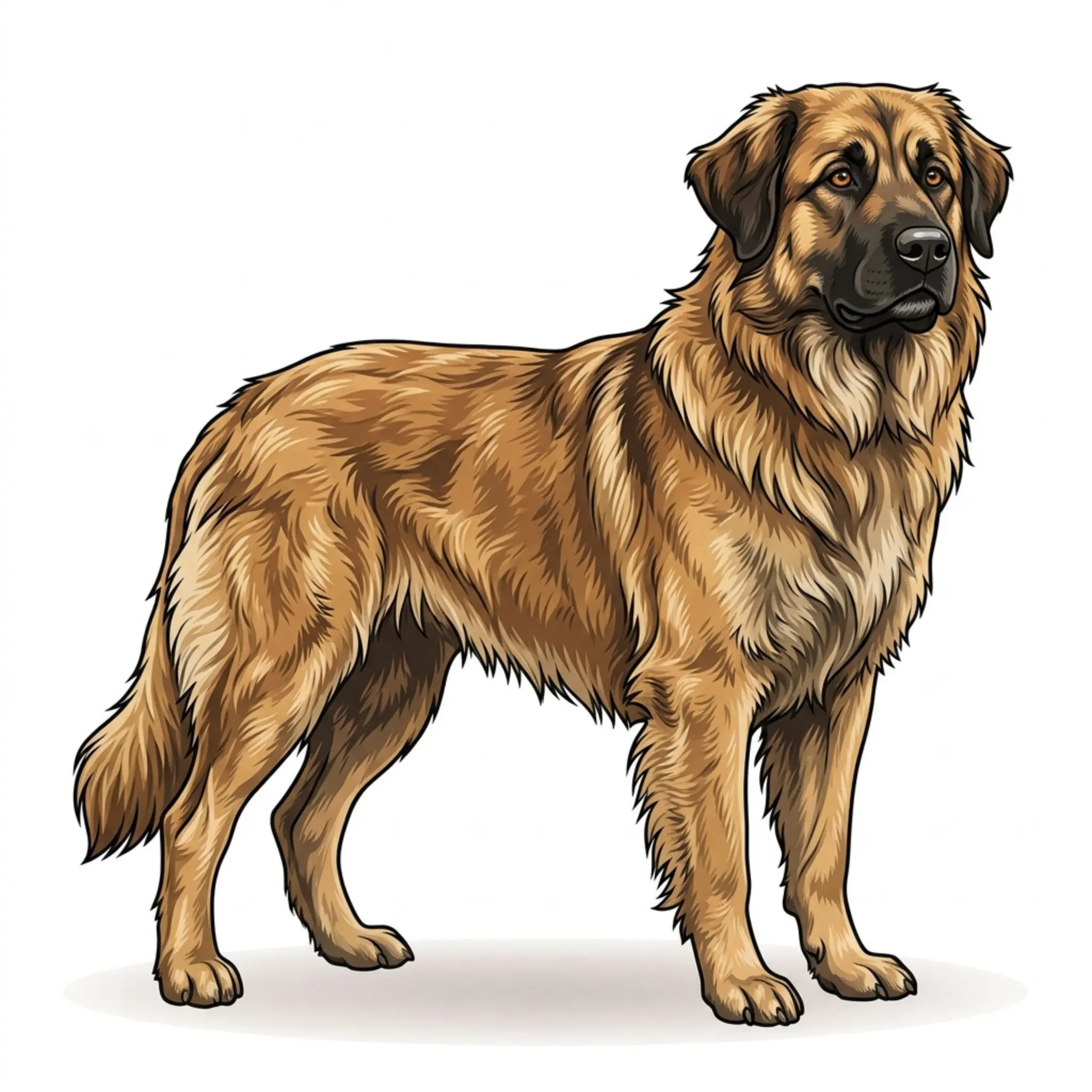 Estrela Mountain Dog dog breed - Portugal’s loyal livestock guardian with a calm, protective presence.
