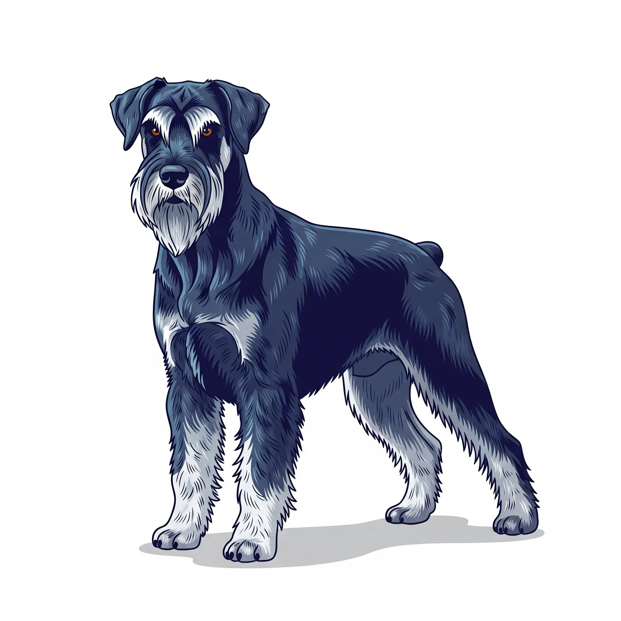 Giant Schnauzer dog breed - A powerful, intelligent working dog with a commanding presence.