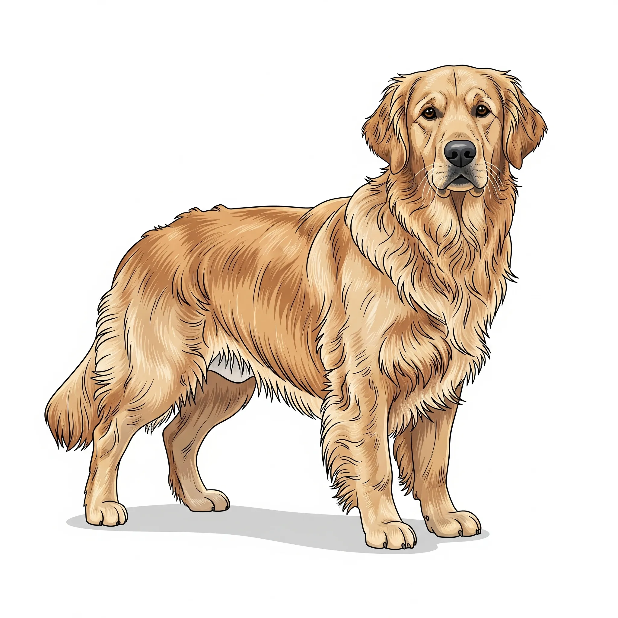 Golden Retriever dog breed - A gentle, friendly companion and one of the most beloved family dogs.