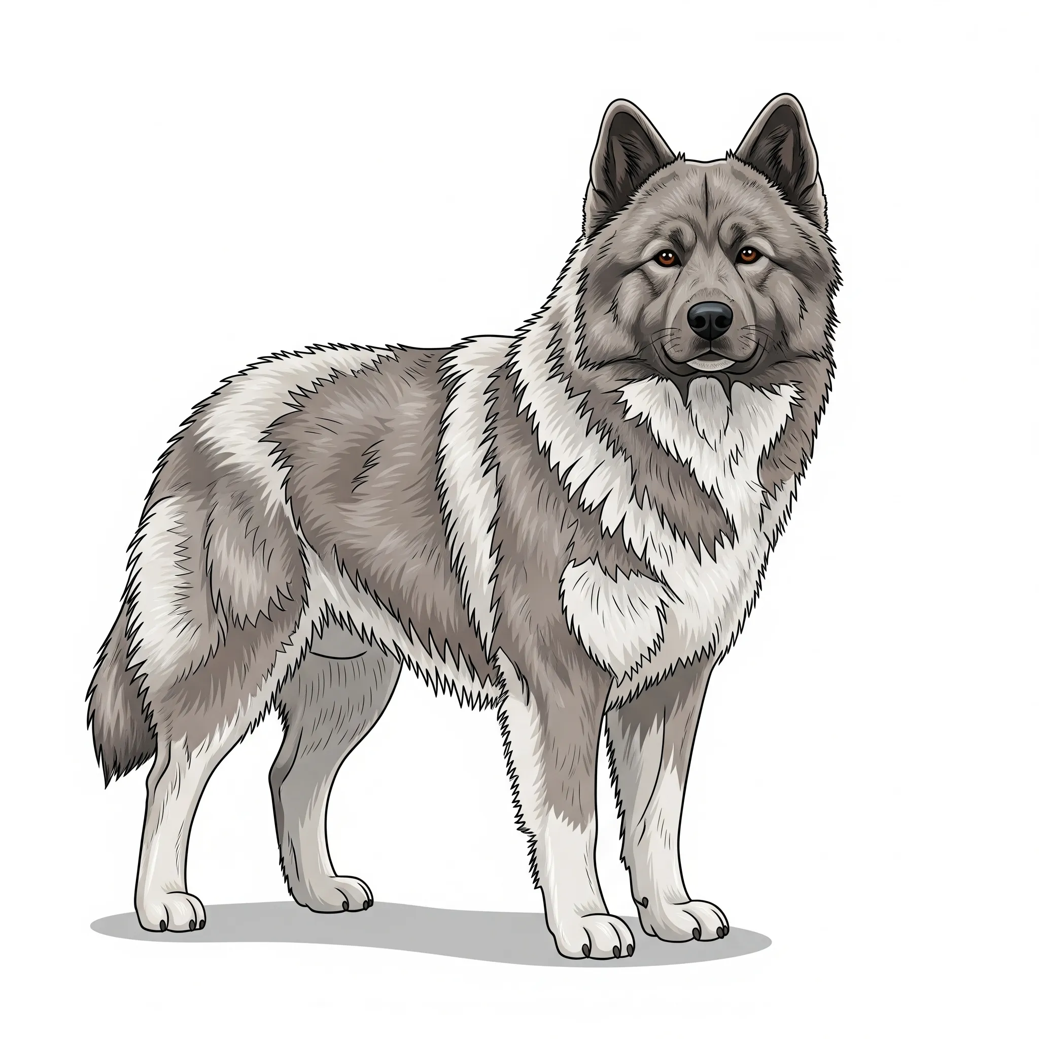 Greenland Dog dog breed - A robust Arctic sled dog bred for endurance and strength.