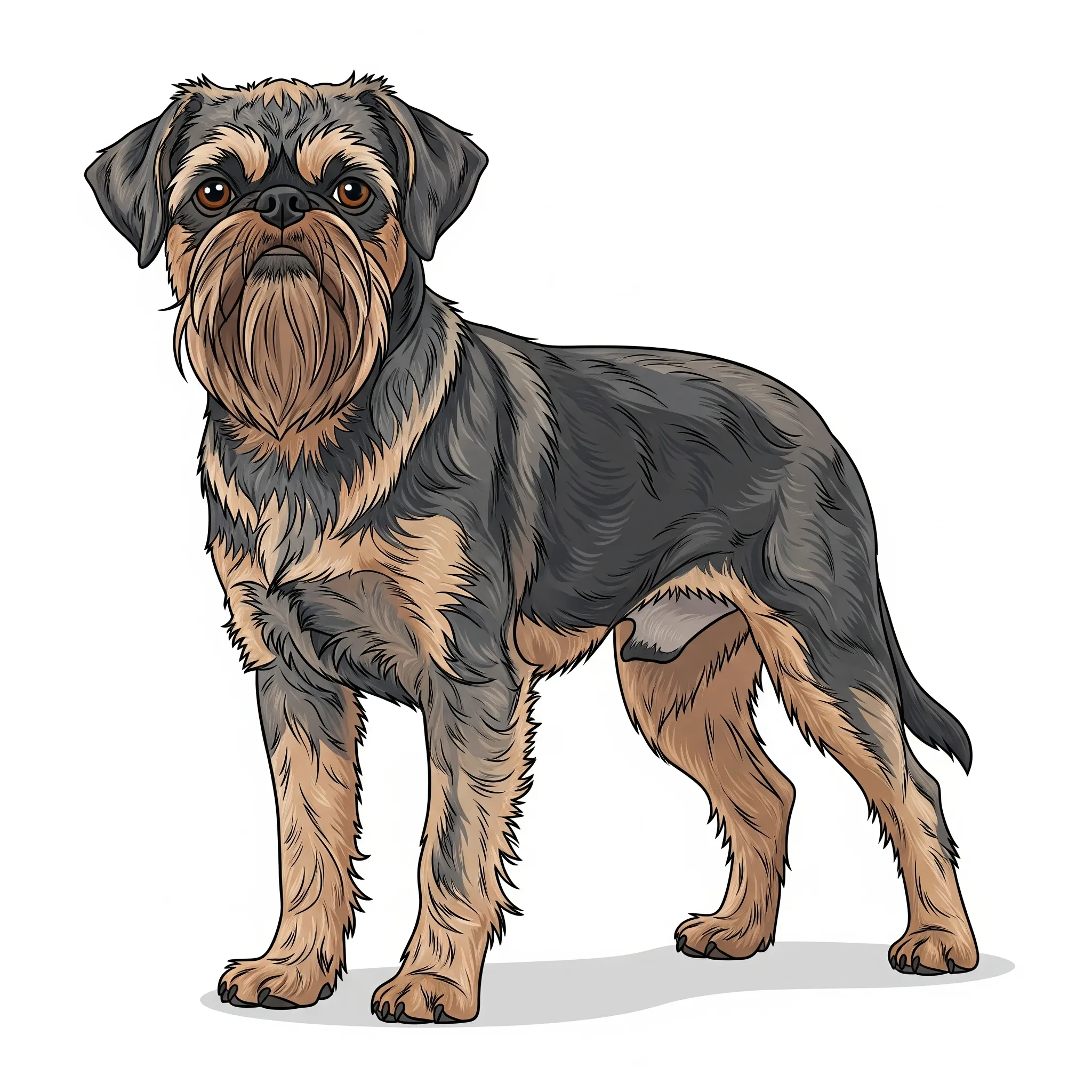 Griffon Bruxellois dog breed - A toy breed with a big personality and expressive face.