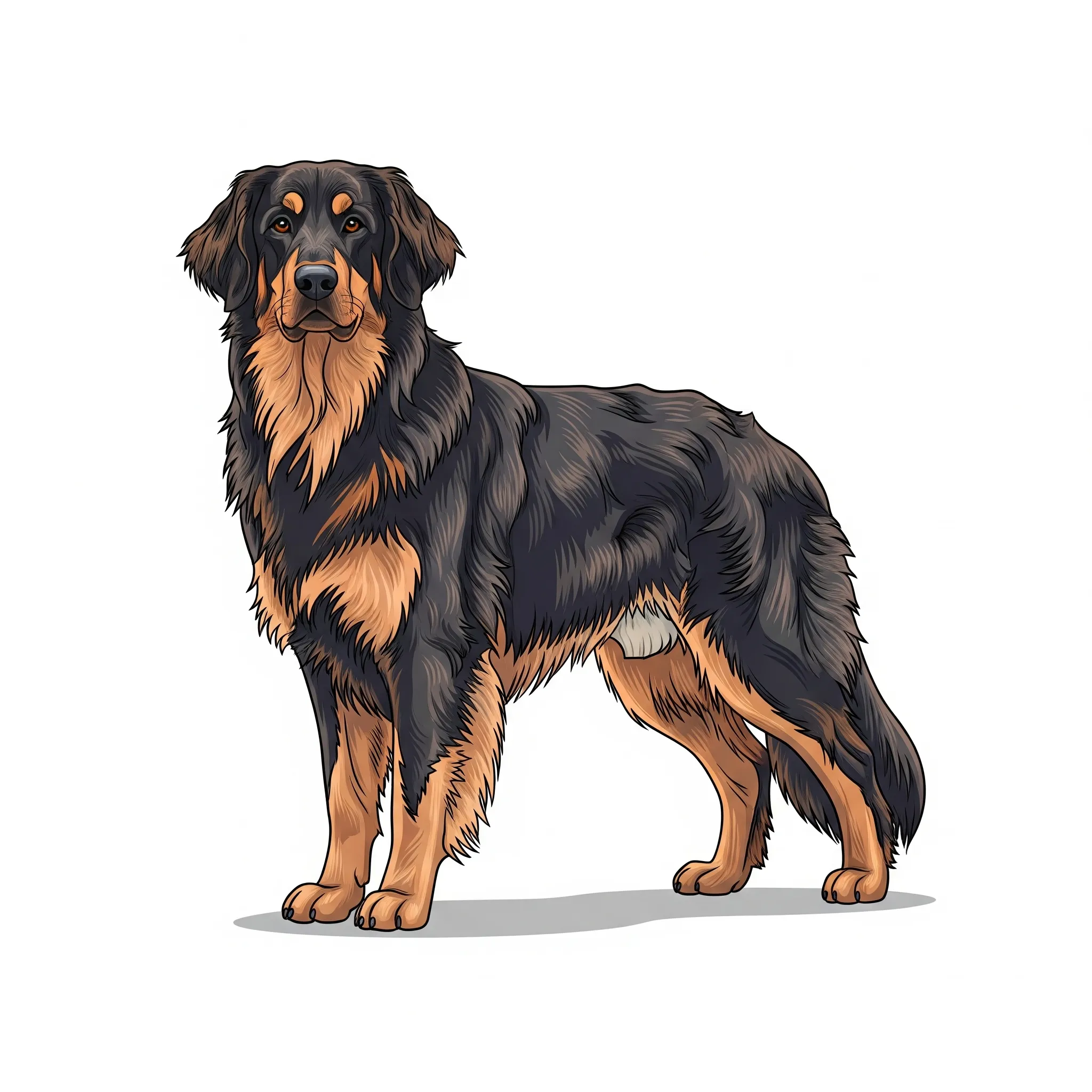 Hovawart dog breed - A powerful guardian breed with deep devotion to family.