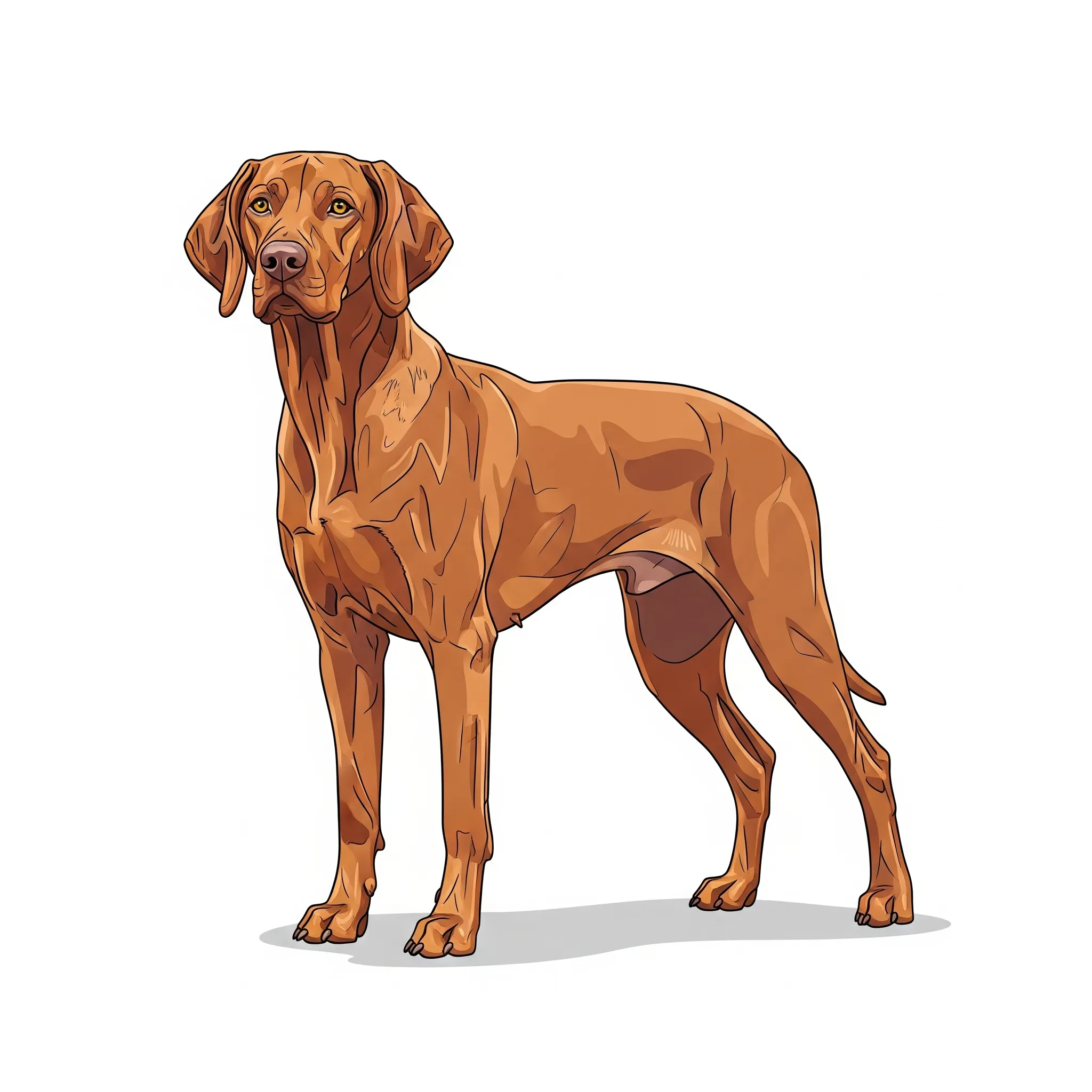Hungarian Vizsla dog breed - A sleek, versatile hunting companion with boundless affection.