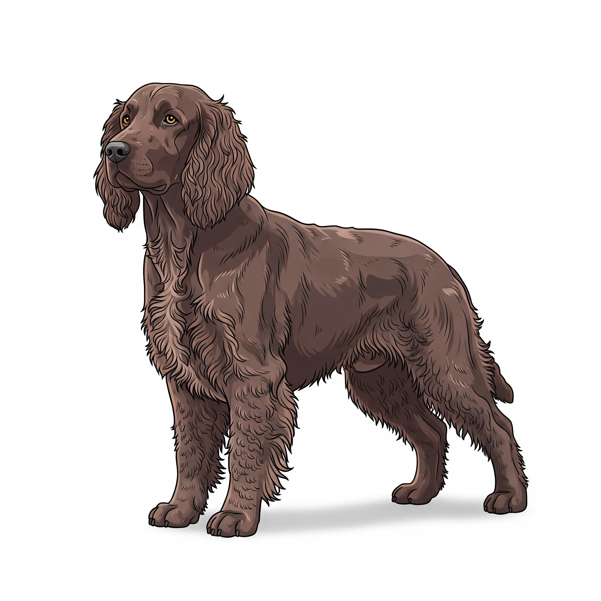 Irish Water Spaniel dog breed - Unique, water-loving sporting spaniel.