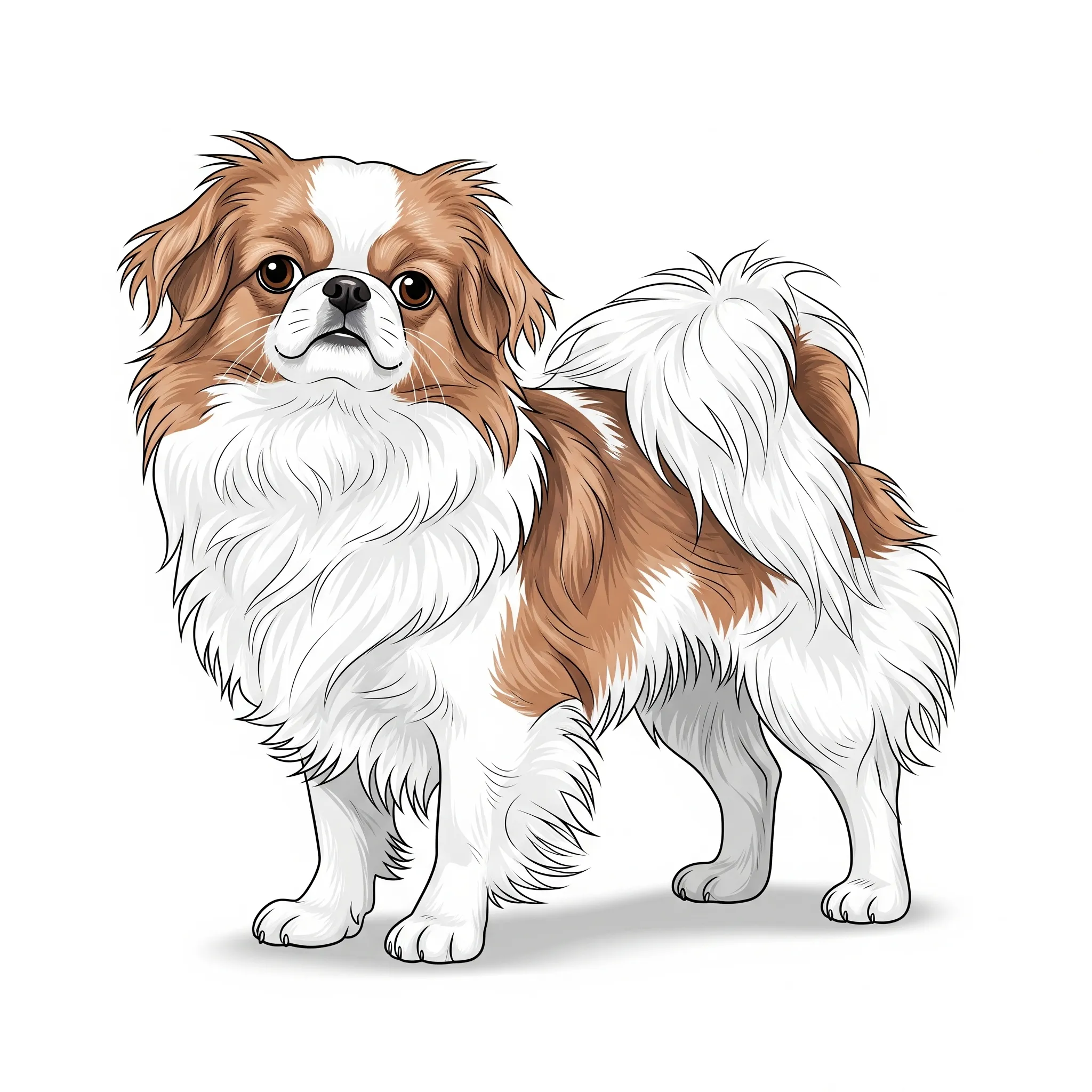 Japanese Chin dog breed - A dainty companion with a regal charm and cat-like grace.