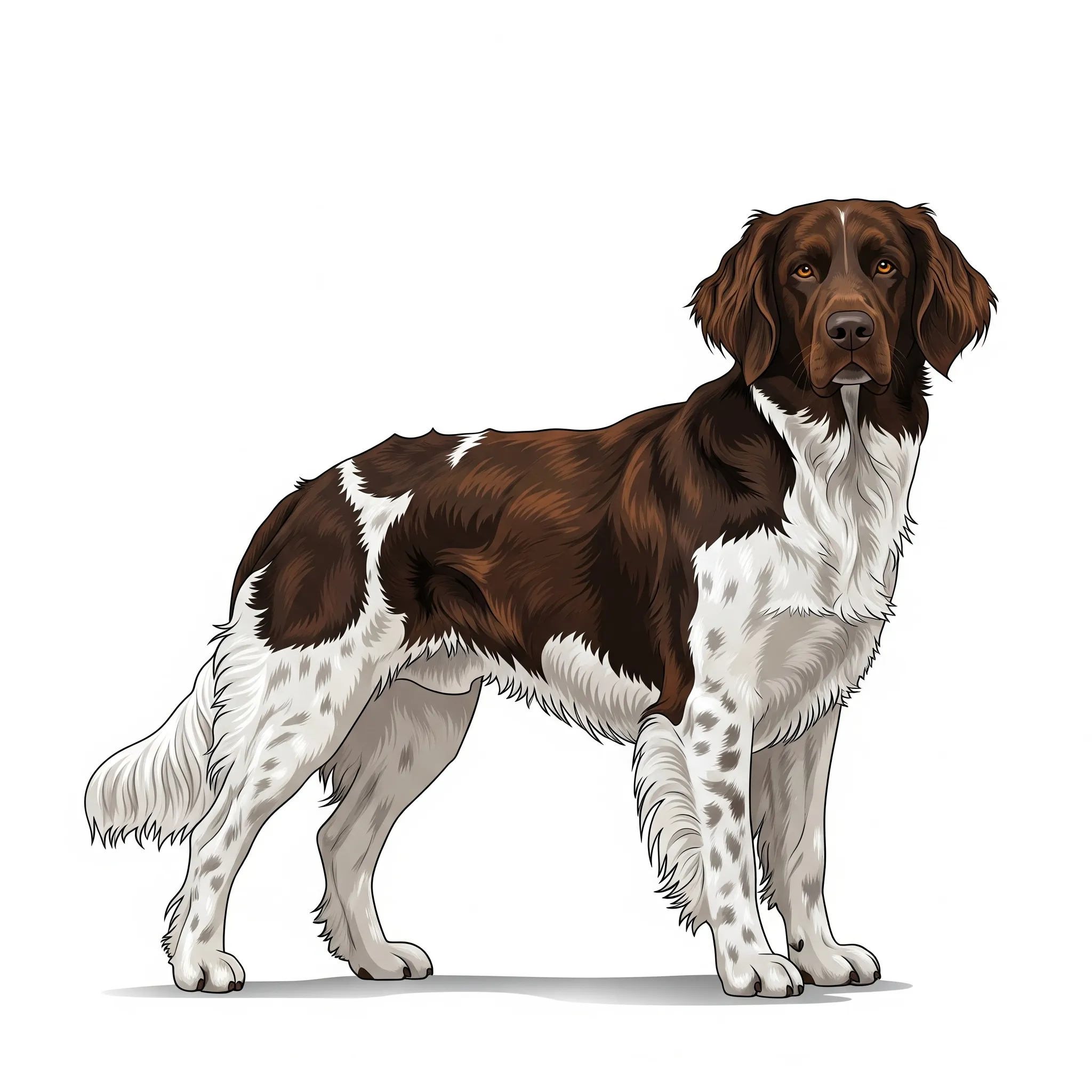 Large Munsterlander dog breed - A versatile and noble gun dog with striking looks.
