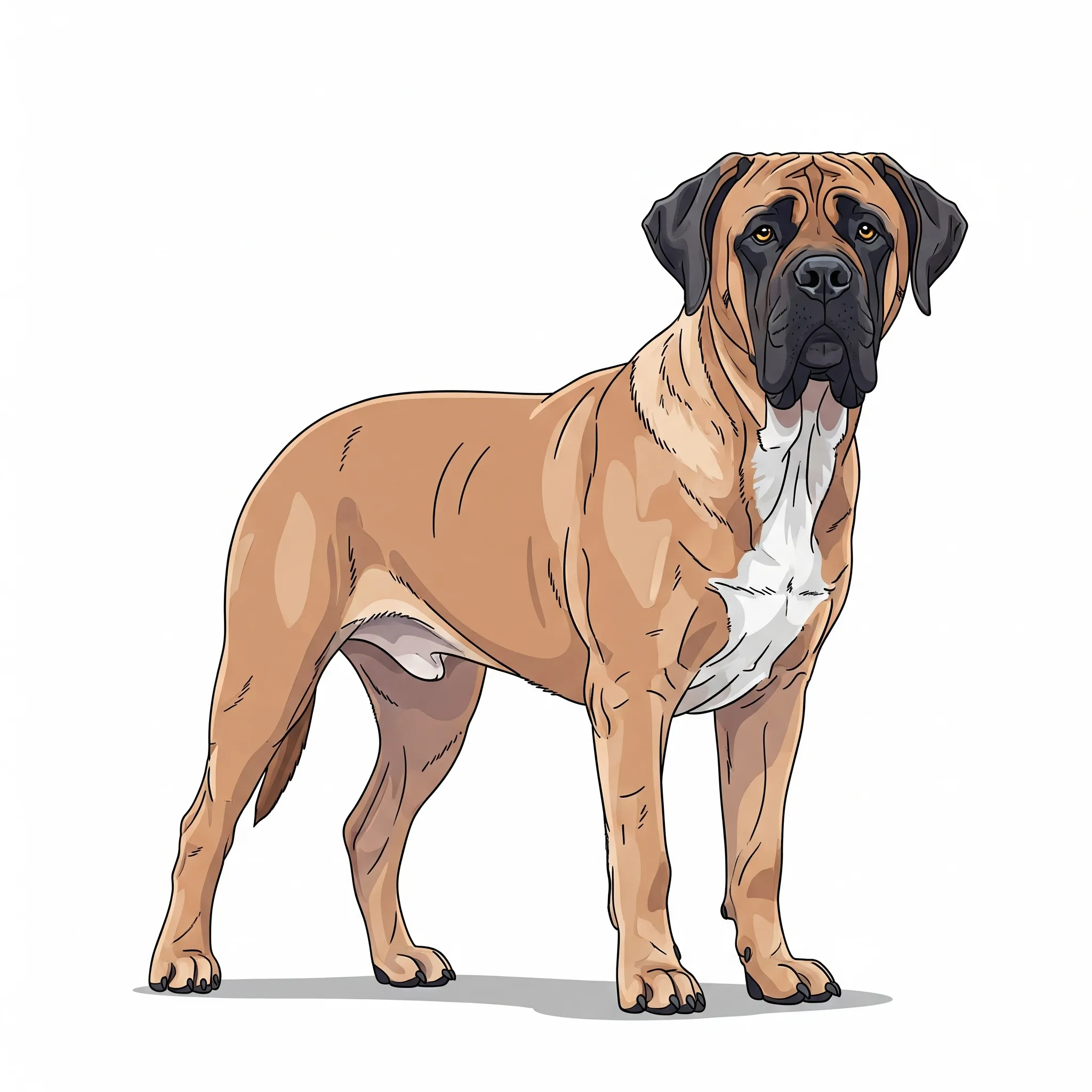 Mastiff dog breed - A giant and dignified guardian breed.