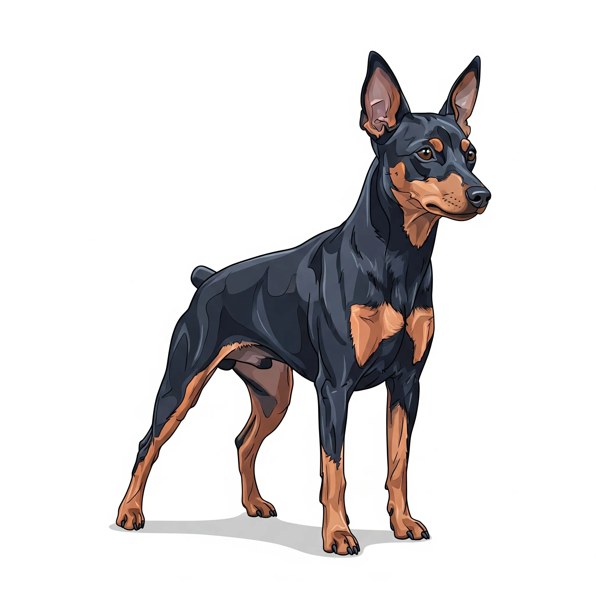 Miniature Pinscher dog breed - A compact and confident toy watchdog.