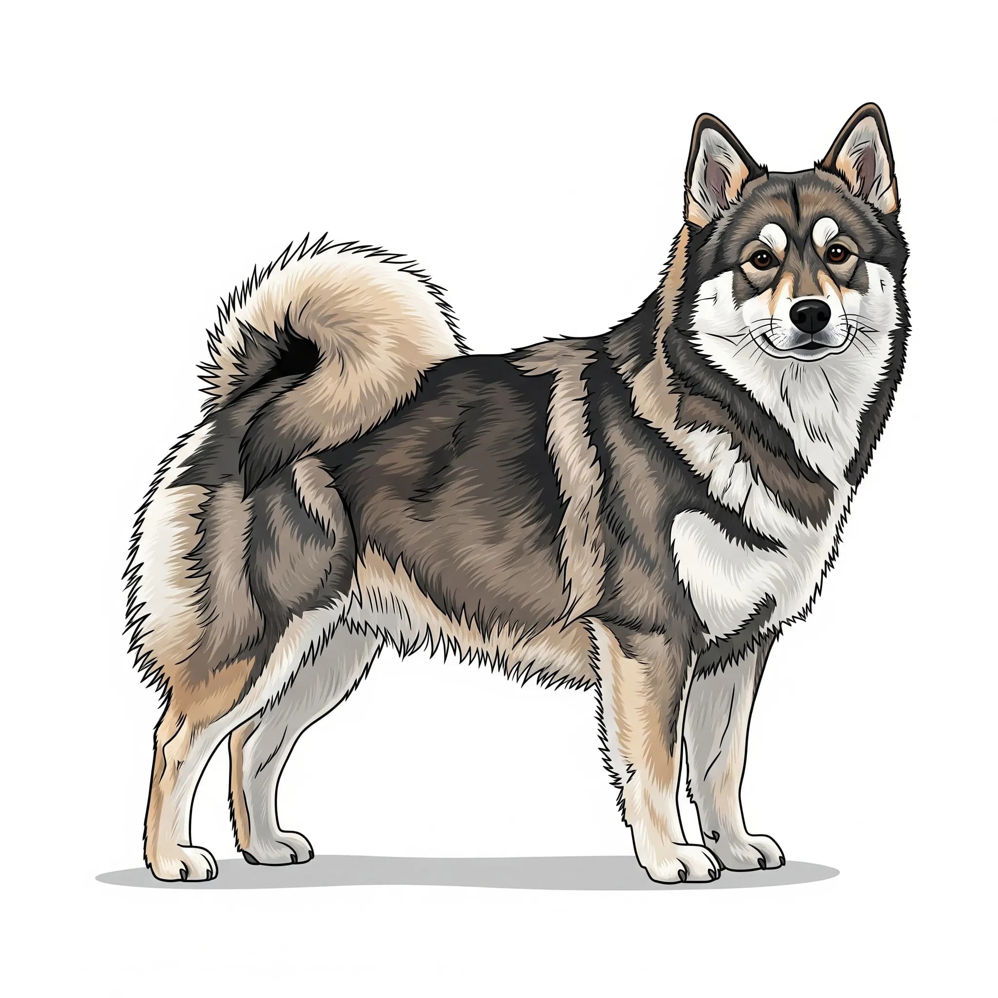 Norwegian Buhund dog breed - A cheerful and energetic Nordic herder.