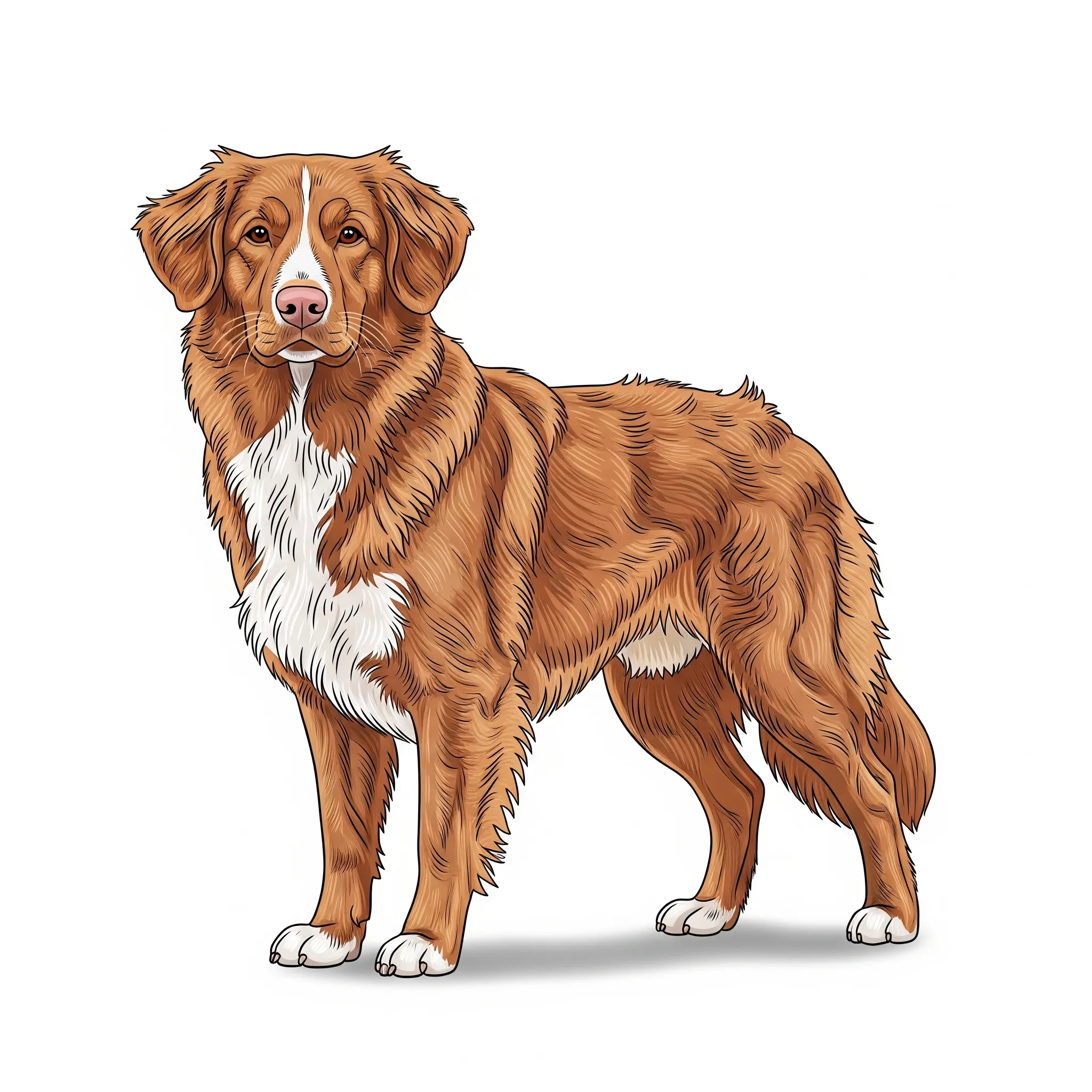 Nova Scotia Duck Tolling Retriever dog breed - A high-energy retriever with a playful spirit and intelligence.