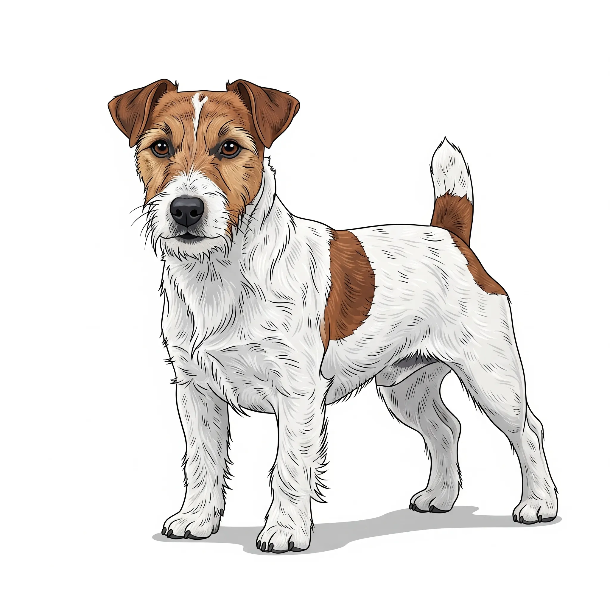 Parson Russell Terrier dog breed - A bold and lively terrier with strong hunting instincts.