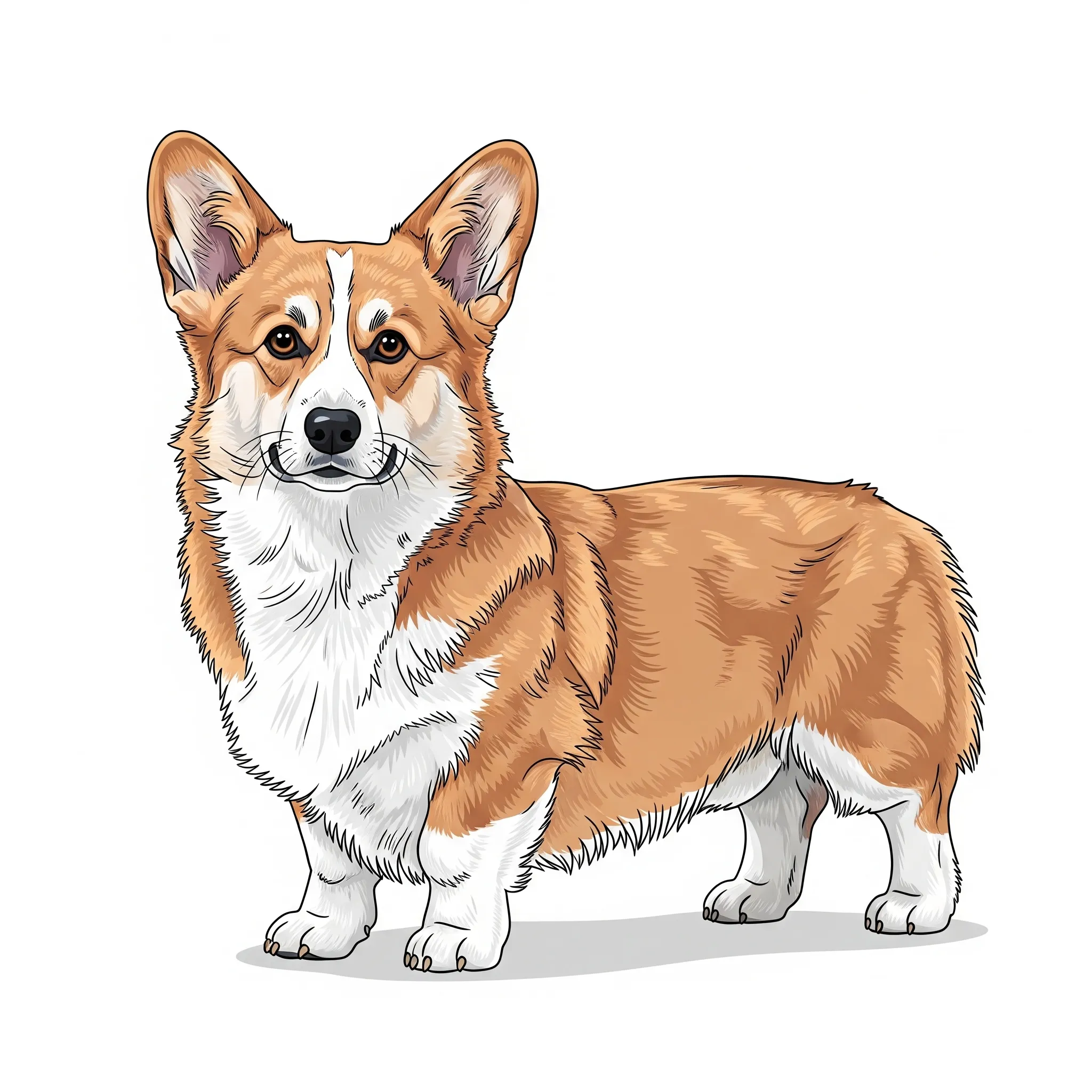 Pembroke Welsh Corgi dog breed - A small herding dog with a bold and affectionate nature.