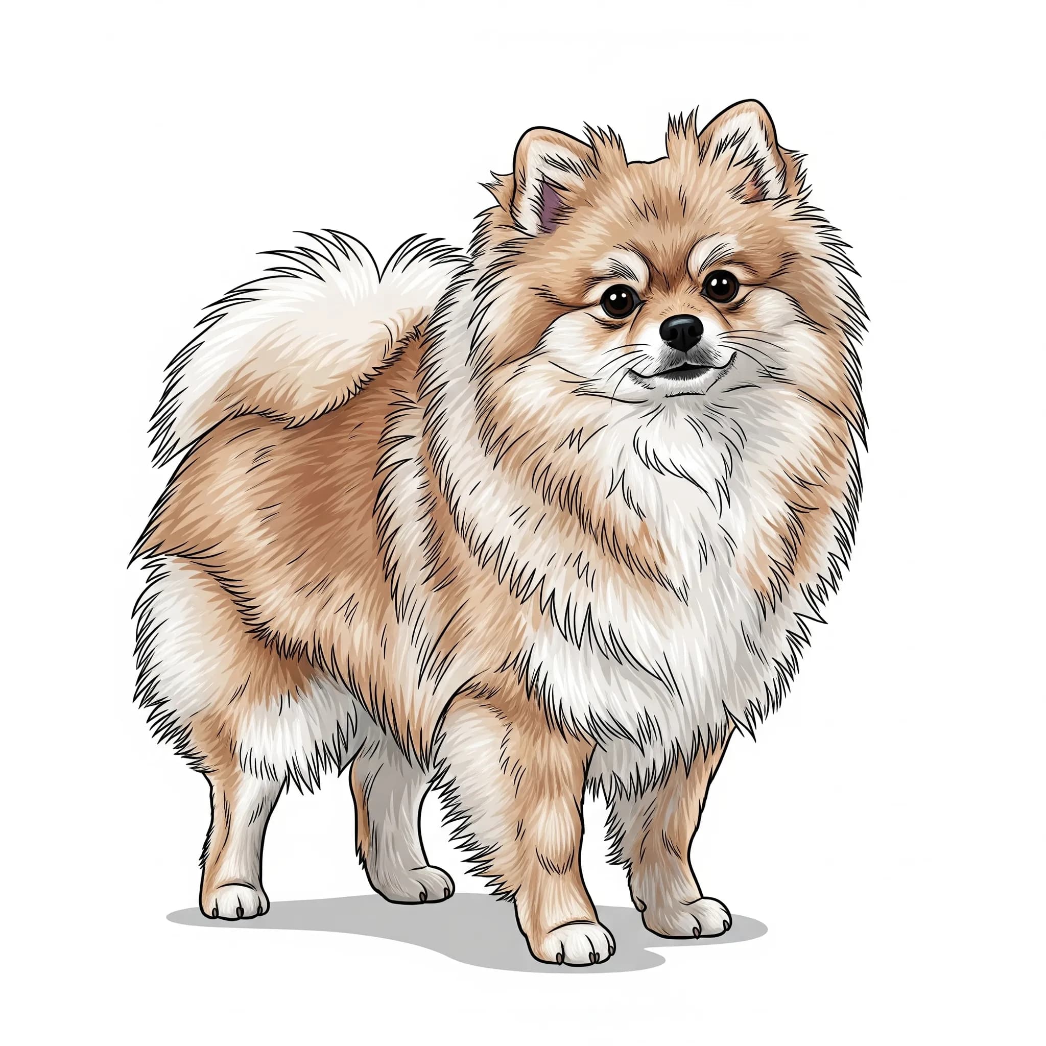Pomeranian dog breed - A tiny, confident dog with a big personality.