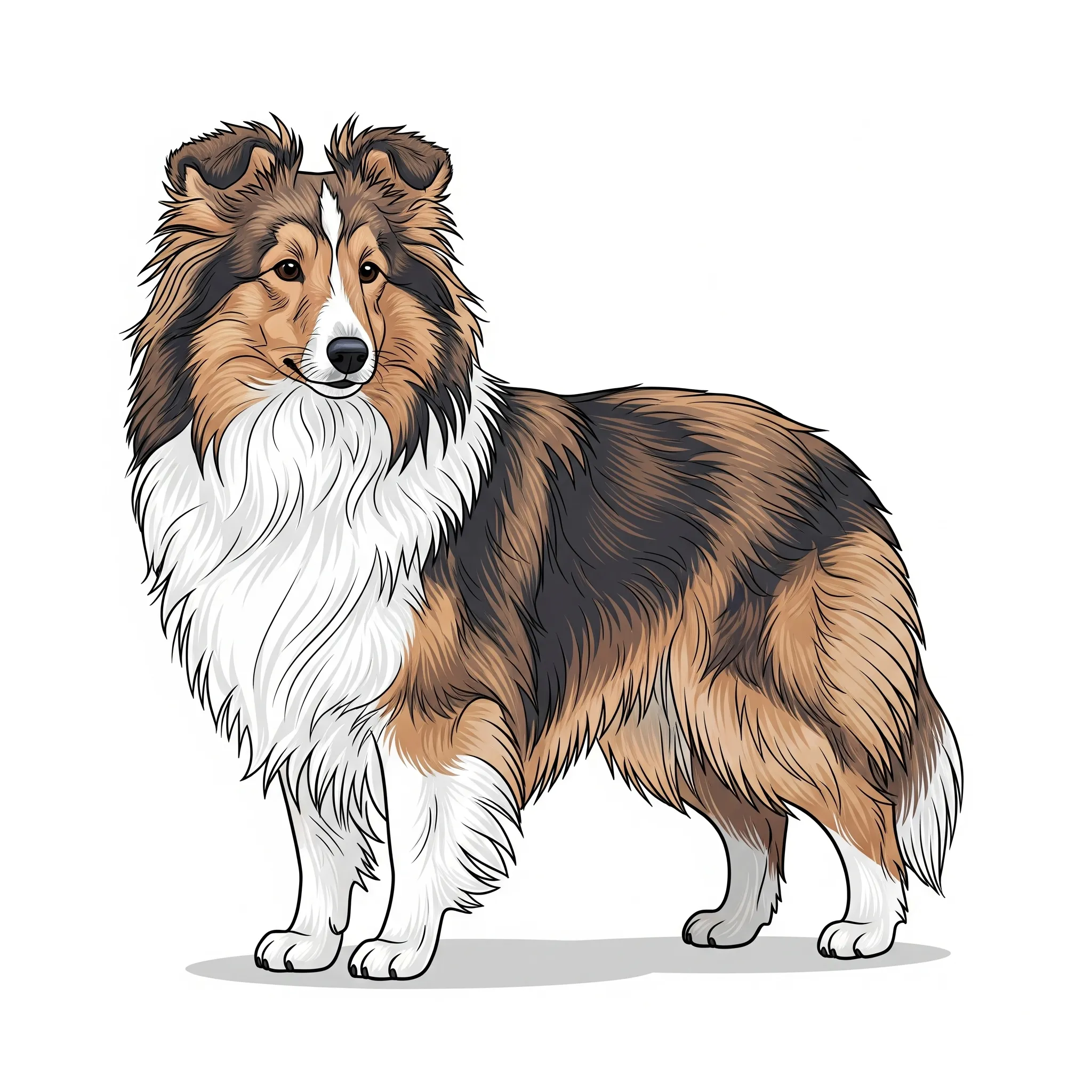 Shetland Sheepdog dog breed - A graceful herder with brains and beauty.
