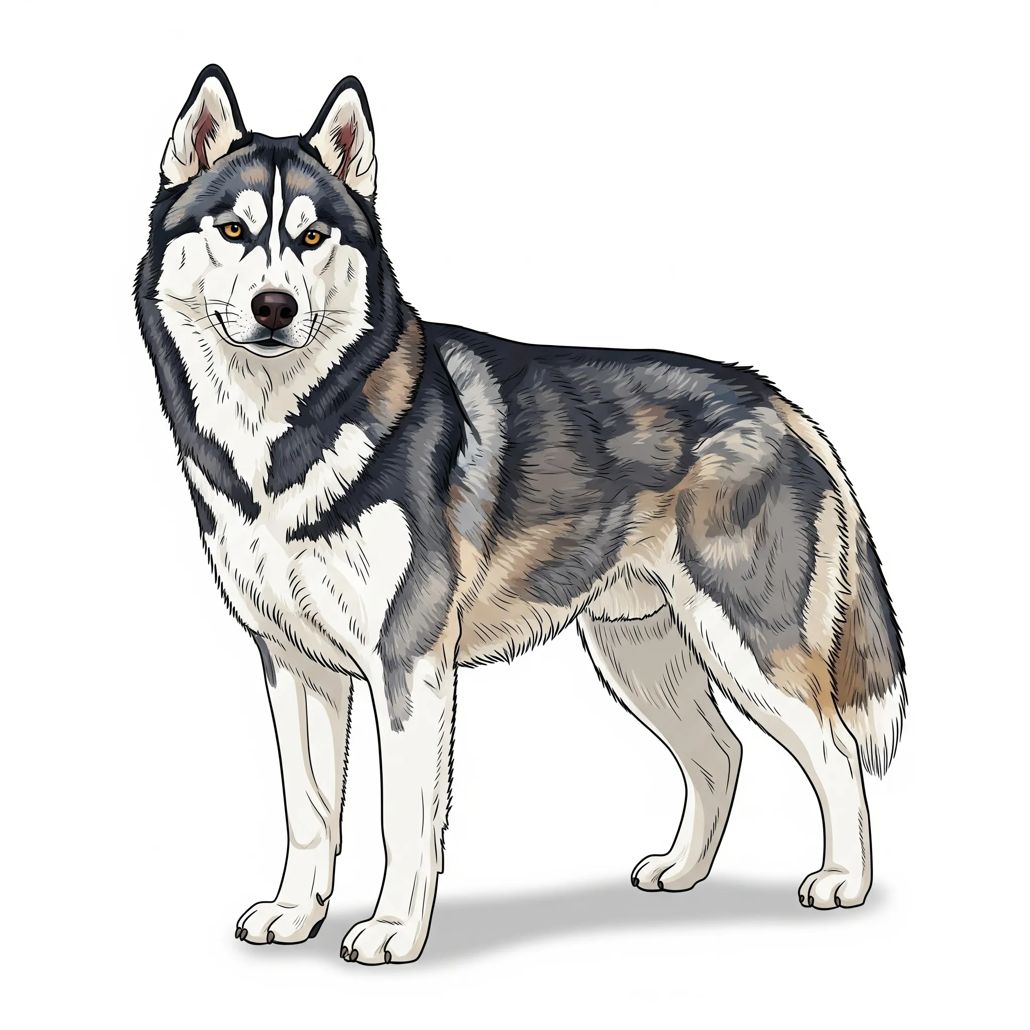 Siberian Husky dog breed - A high-energy working dog with striking looks and independence.