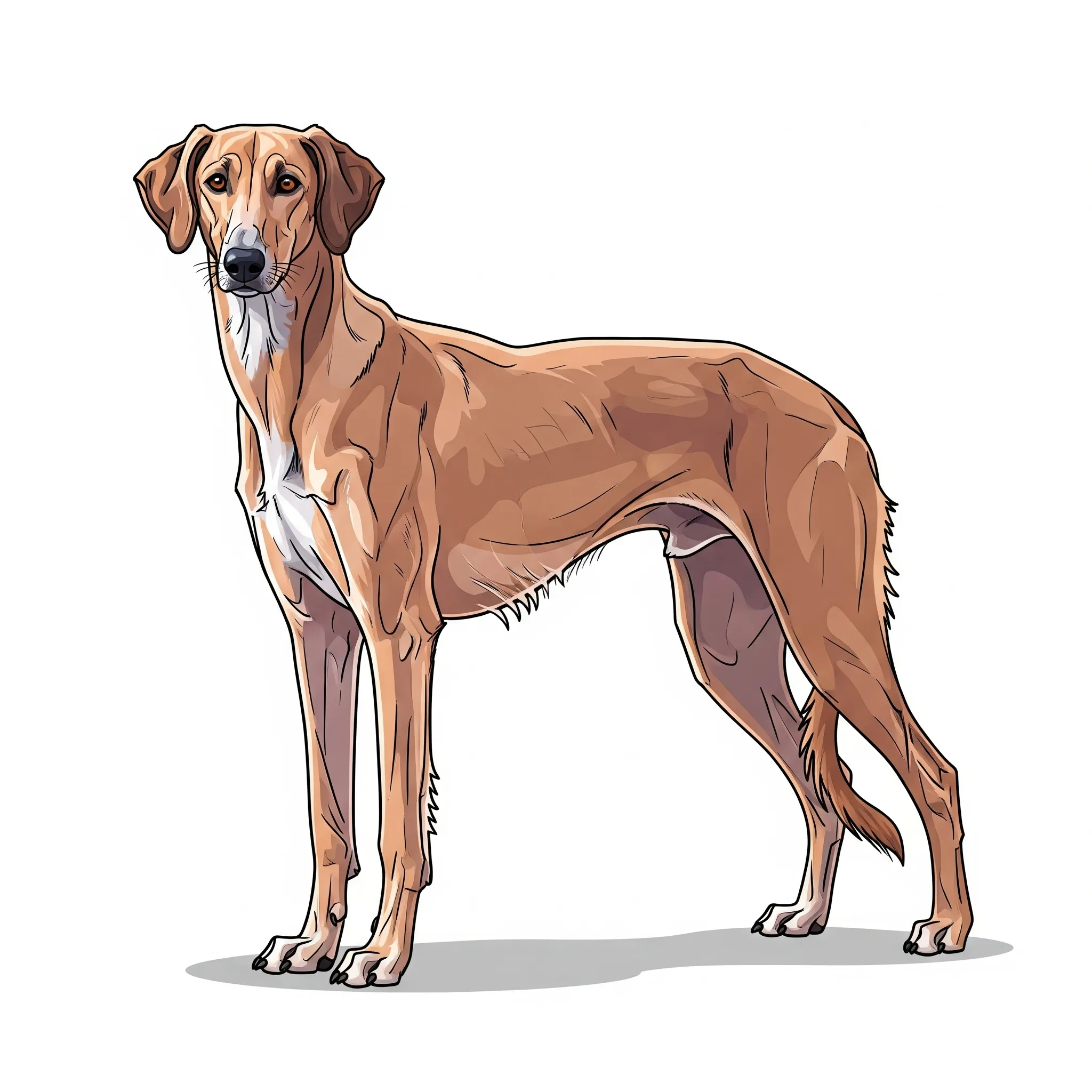 Sloughi dog breed - A sleek, noble sighthound known for speed and sensitivity.