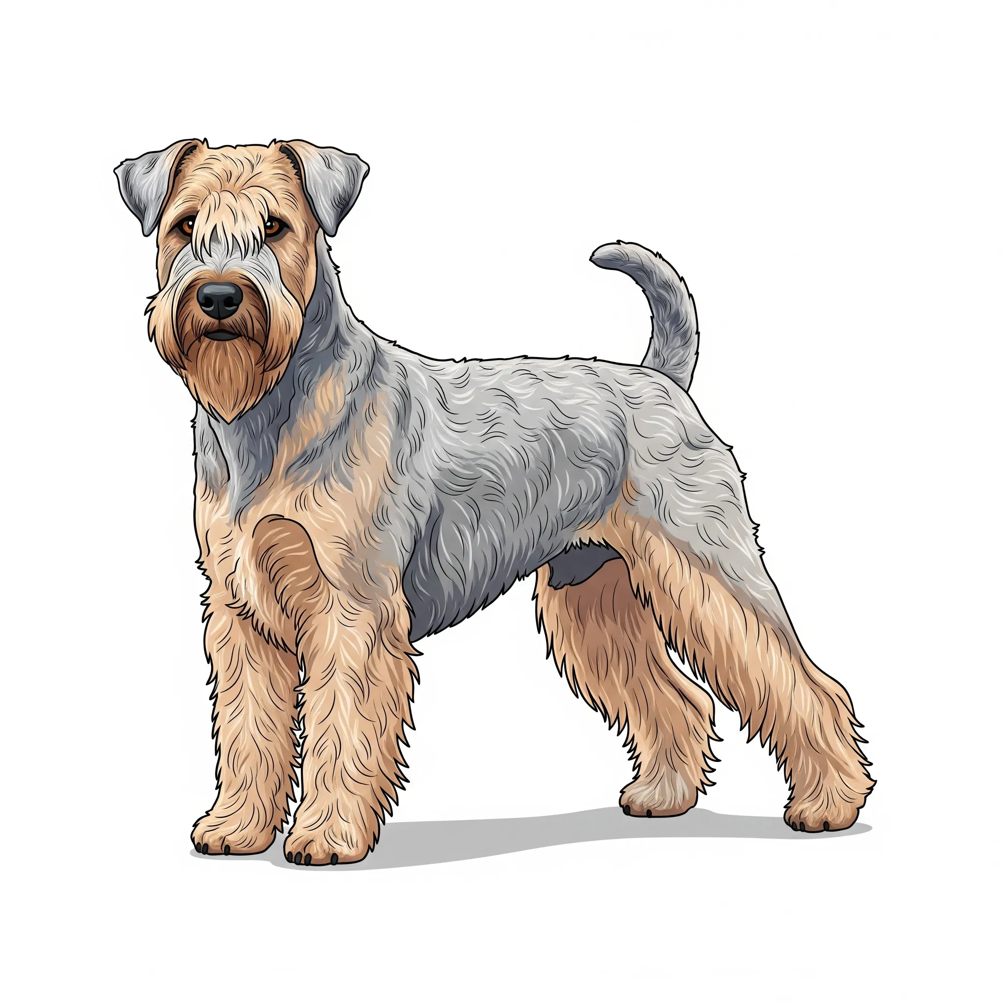 Soft Coated Wheaten Terrier dog breed - A cheerful and energetic terrier with a soft, silky coat.