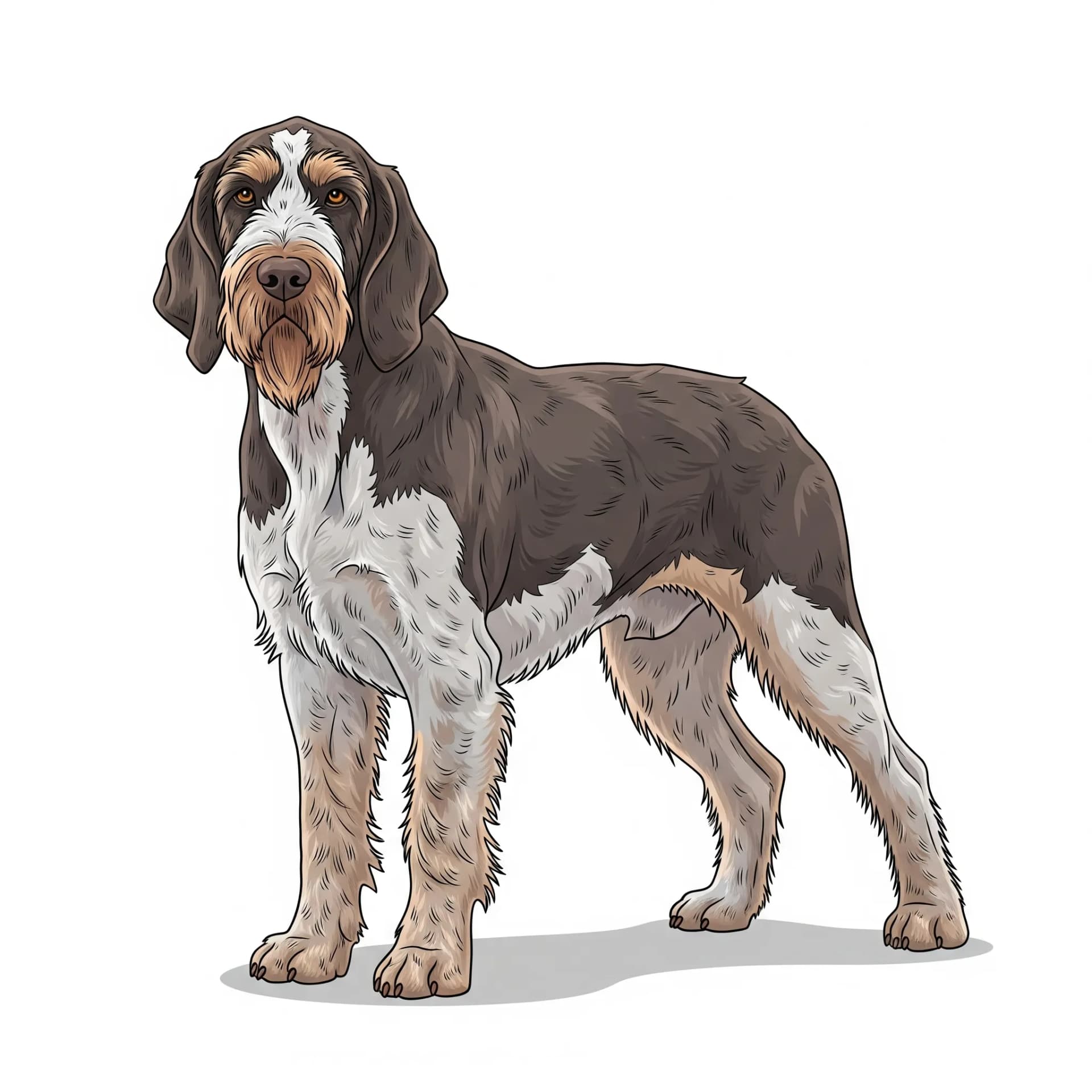 Spinone Italiano dog breed - Gentle and dependable, the Spinone is a versatile and patient hunting companion.
