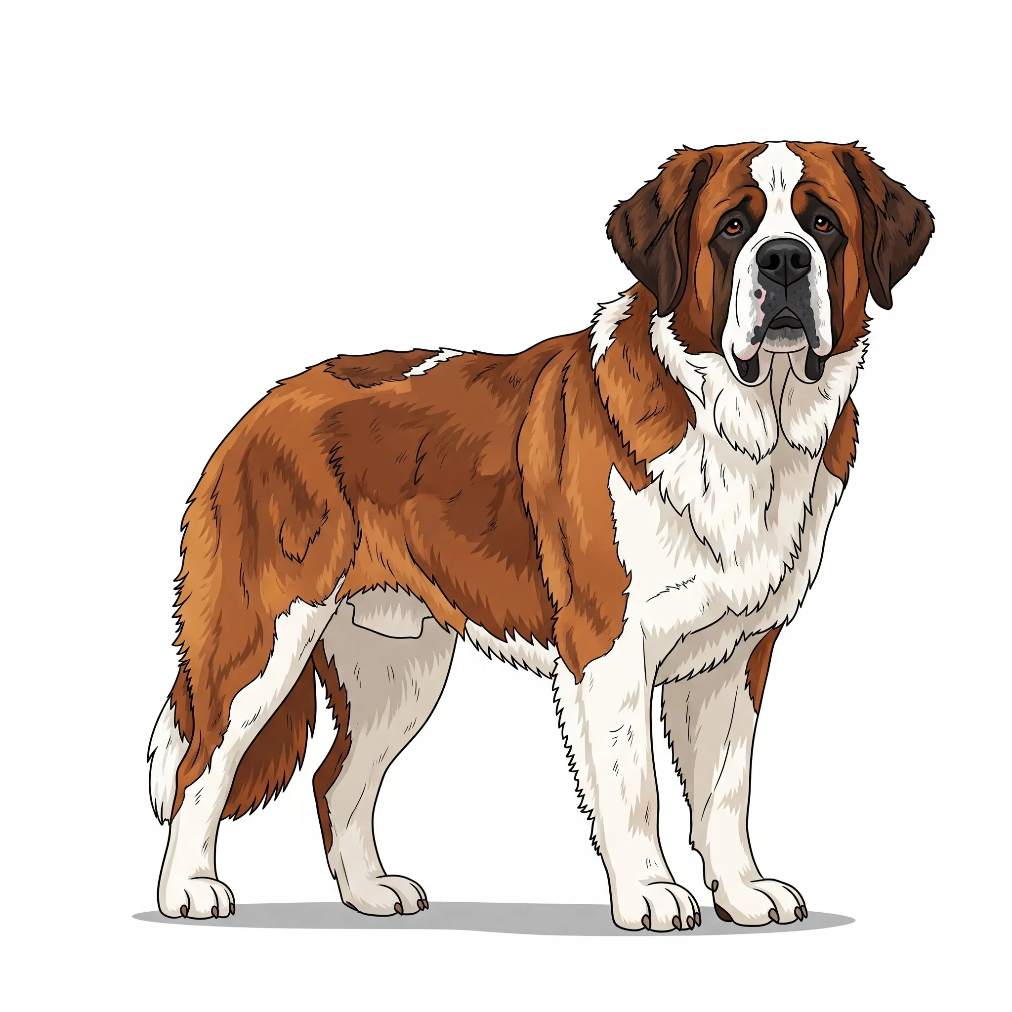 St Bernard dog breed - Gentle giant with a heart of gold.