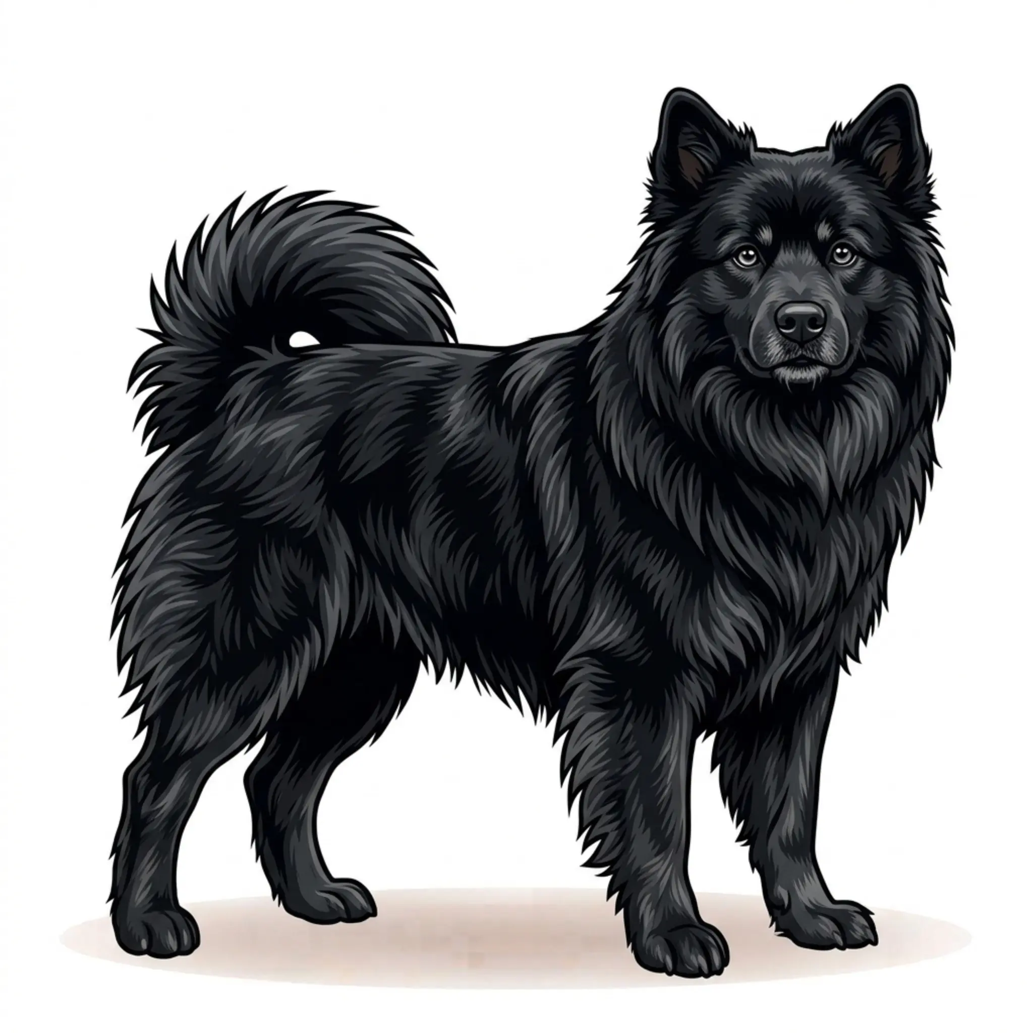 Swedish Lapphund dog breed - A friendly Nordic spitz once used to herd reindeer.