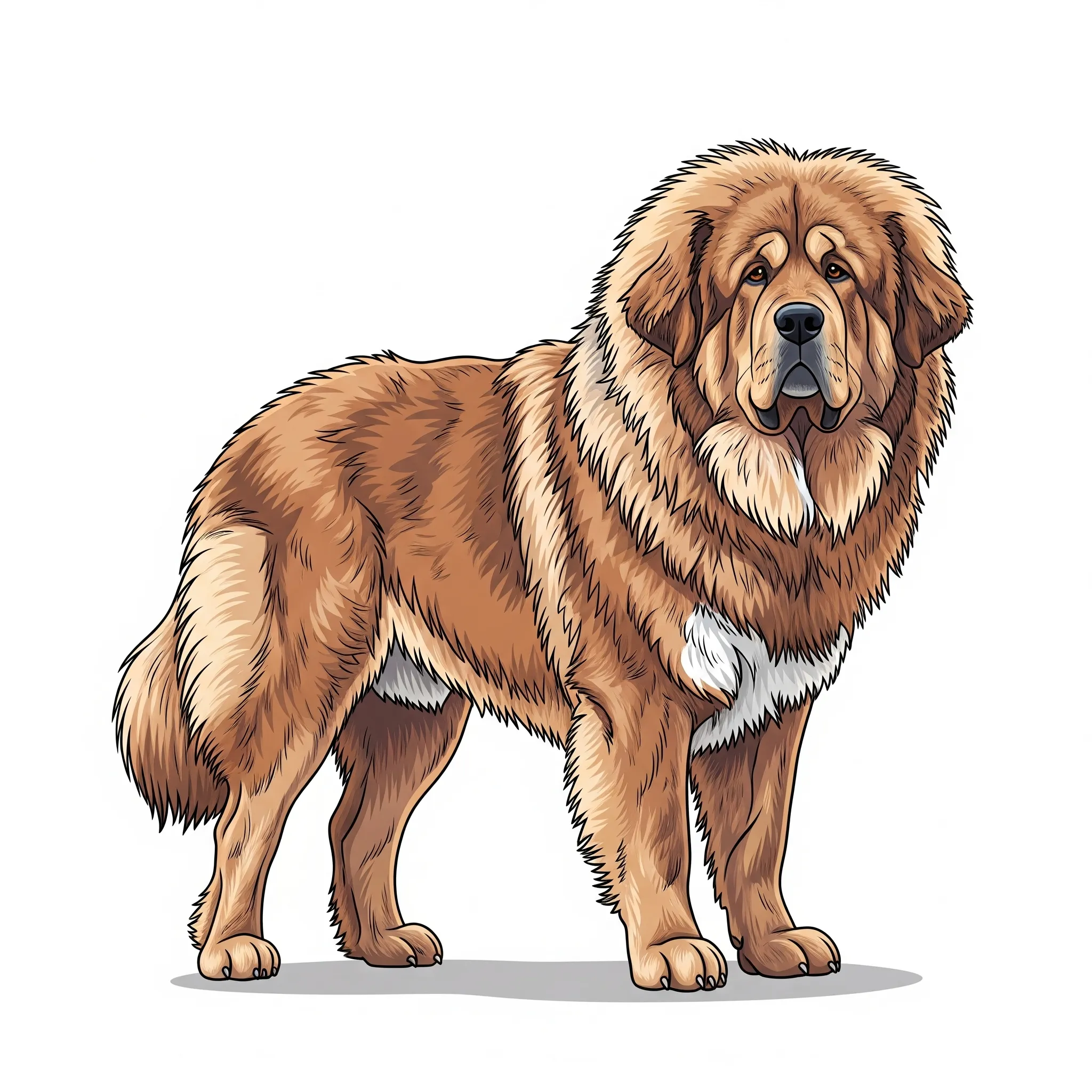 Tibetan Mastiff dog breed - A powerful guardian dog with a calm, independent nature.