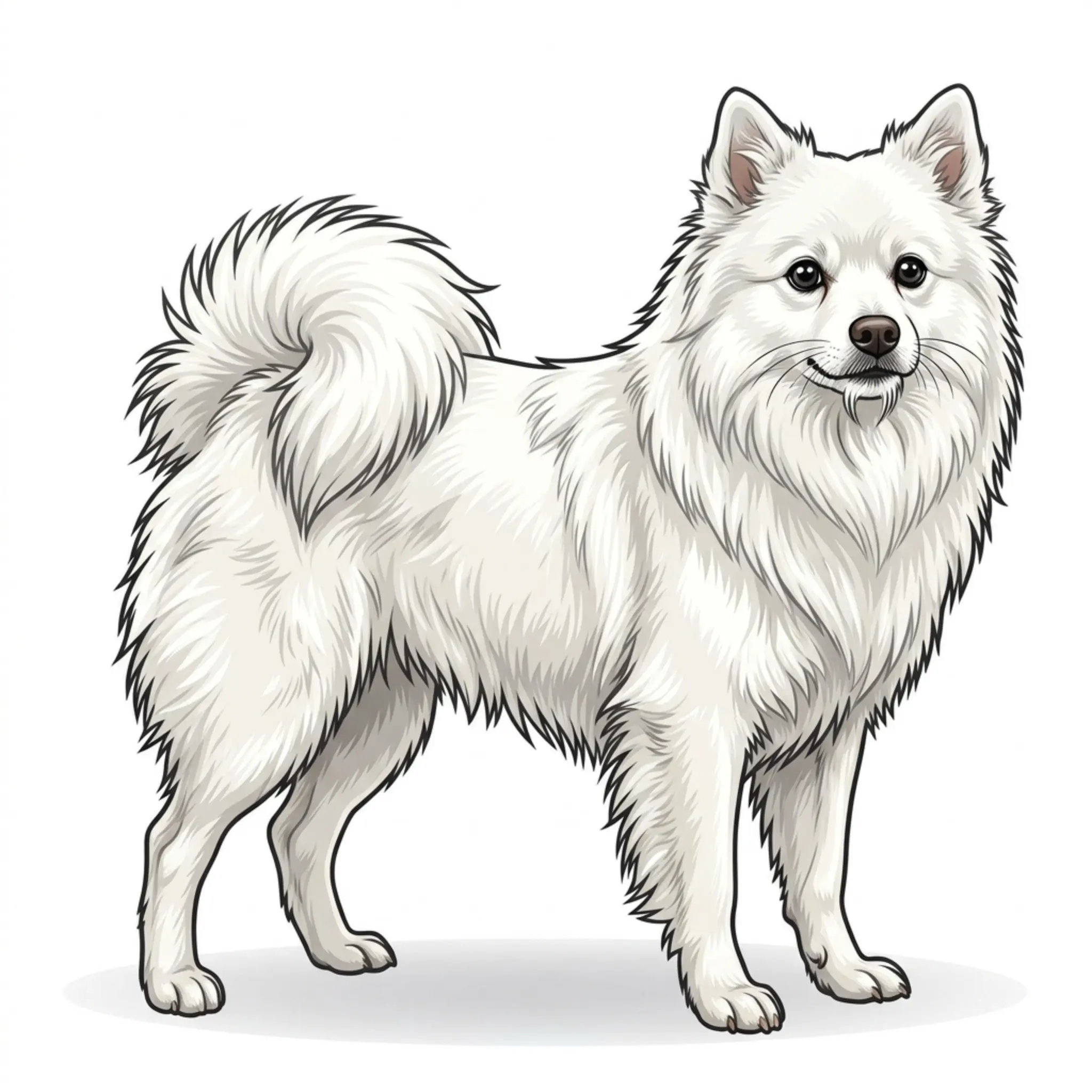 Volpino Italiano dog breed - A lively Italian spitz with a fluffy coat and bright personality.