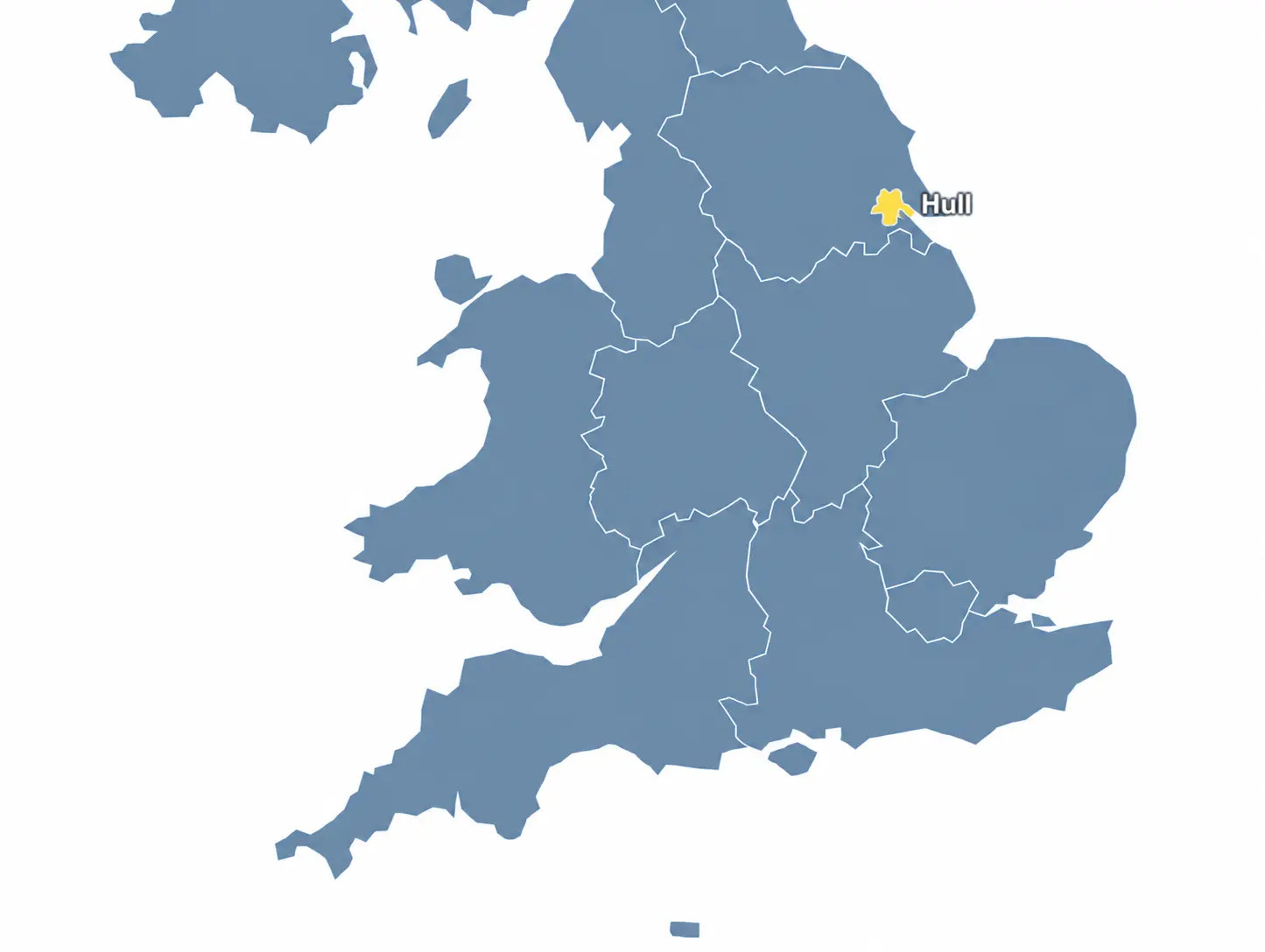 Hull - UK city map