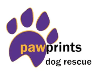 Pawprints Dog Rescue logo - UK dog rescue charity