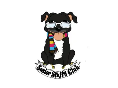 Senior Staffy Club logo - UK dog rescue charity