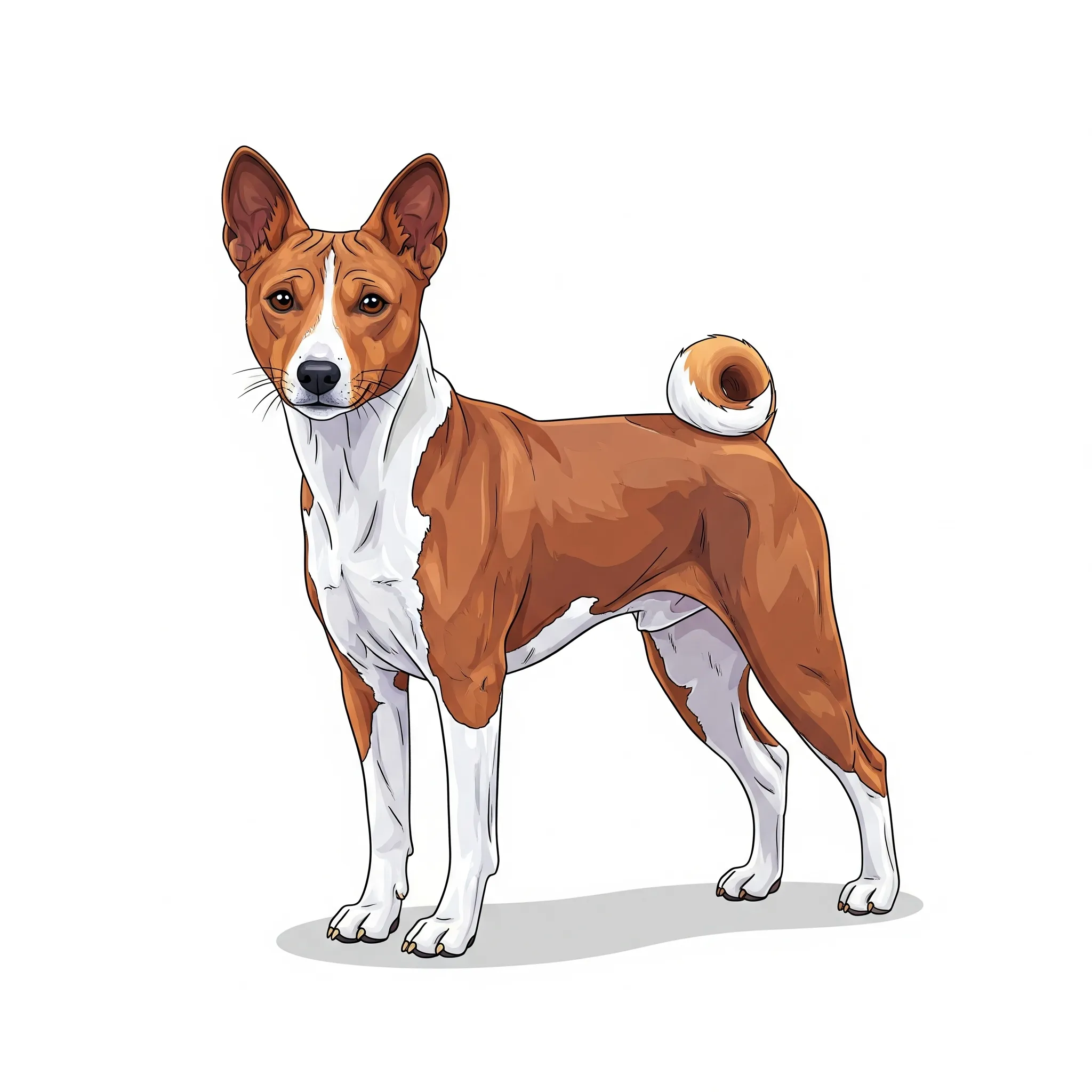 Basenji dog breed - The Basenji is a barkless African hunting dog known for its cat-like behavior and independence.