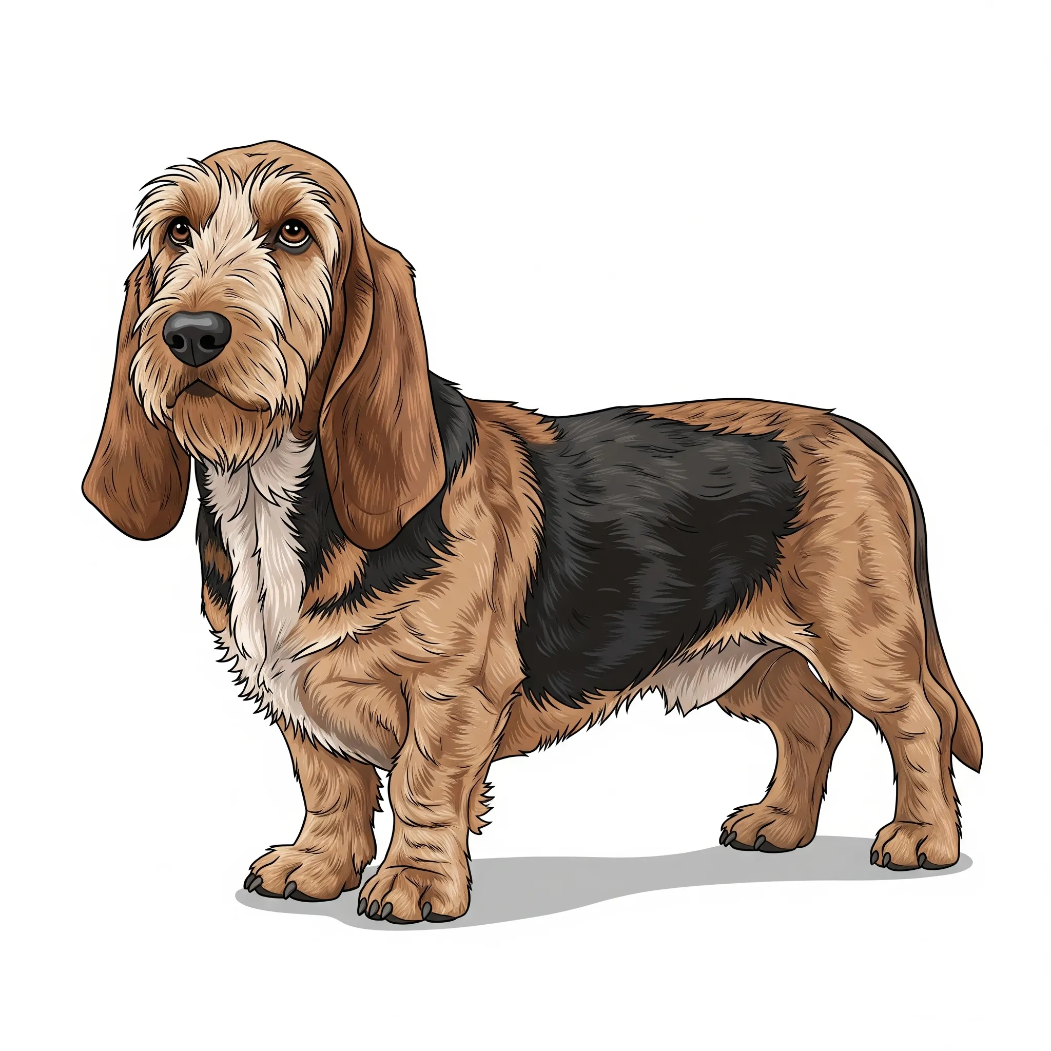 Basset Fauve De Bretagne dog breed - The Basset Fauve De Bretagne is a cheerful and energetic French scent hound.