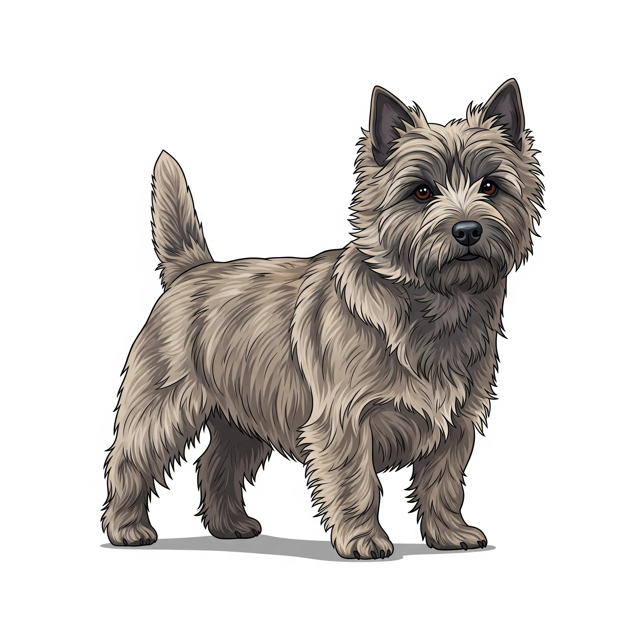 Cairn Terrier dog breed - A spirited and small terrier with a strong sense of adventure.