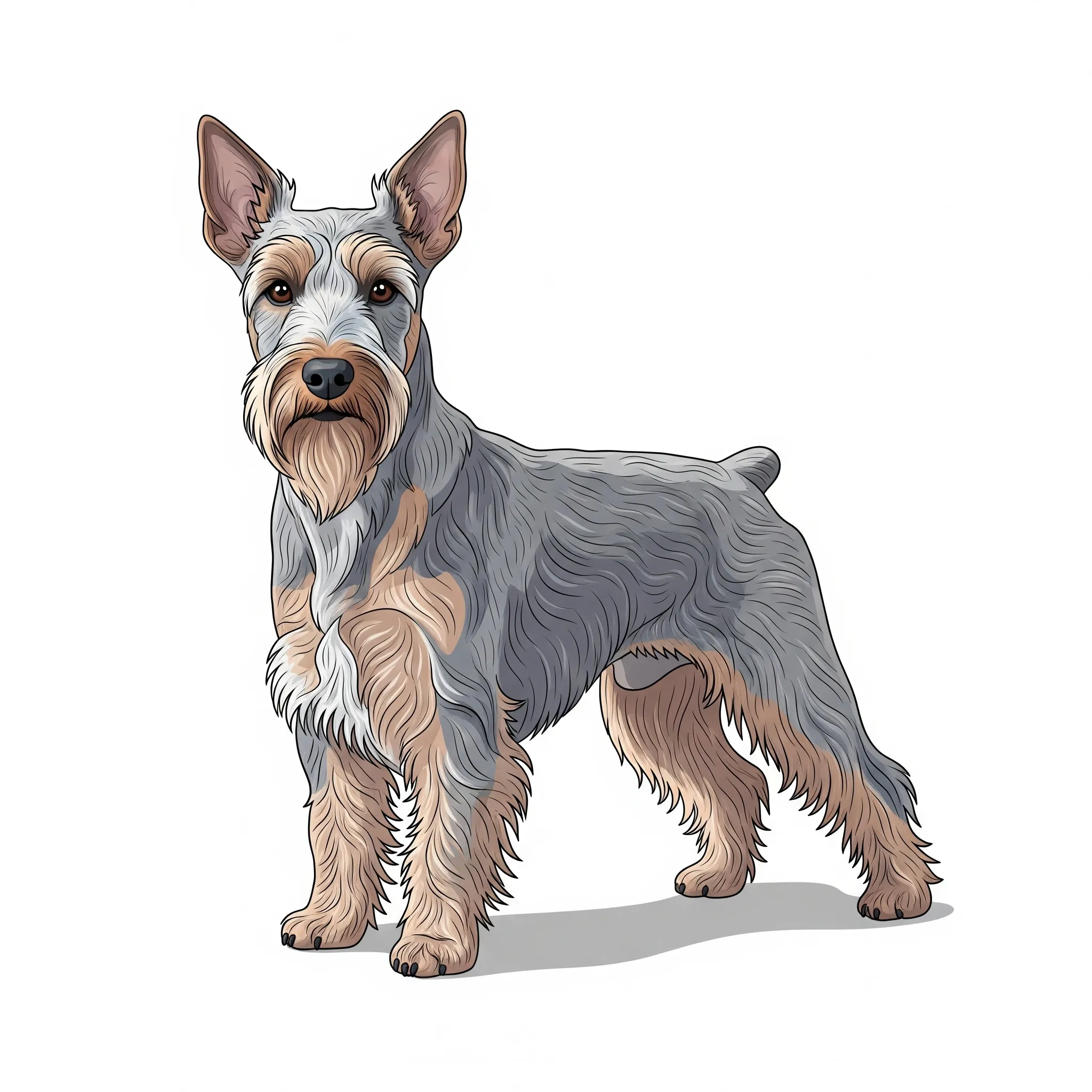 Cesky Terrier dog breed - A rare, adaptable terrier with a calm and curious nature.