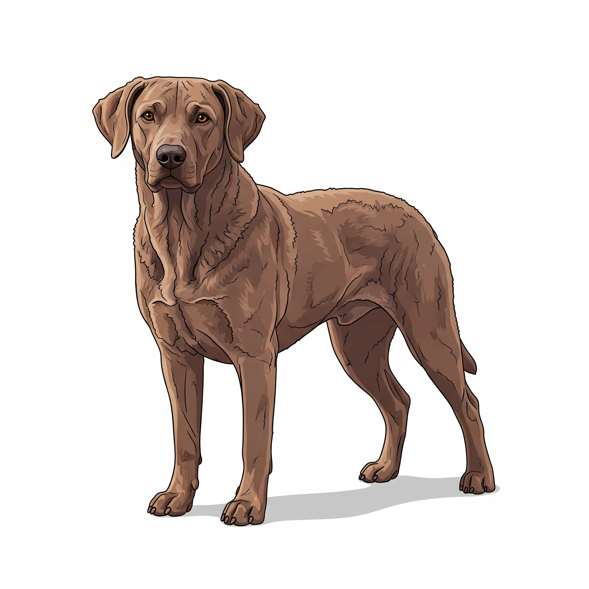 Chesapeake Bay Retriever dog breed - A rugged retriever breed known for strength, loyalty, and determination.