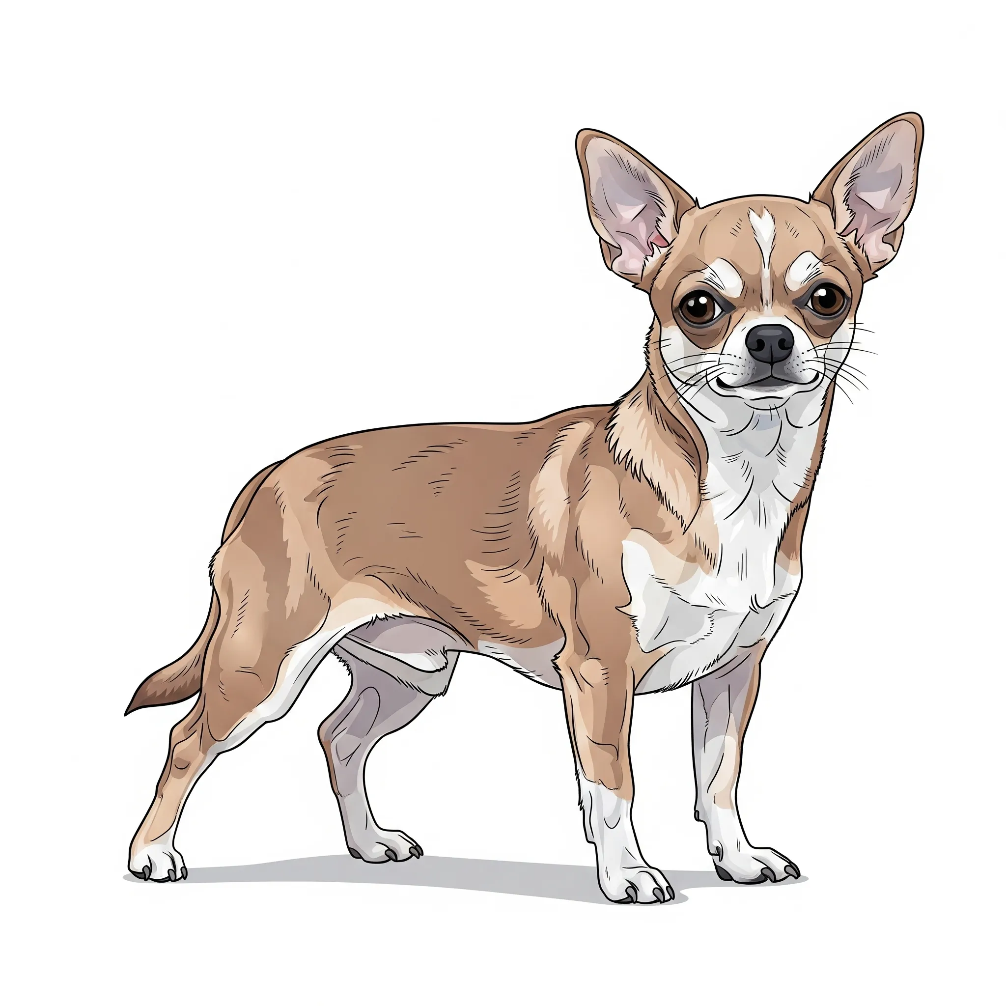 Chihuahua dog breed - A tiny dog with a big personality and flowing coat.