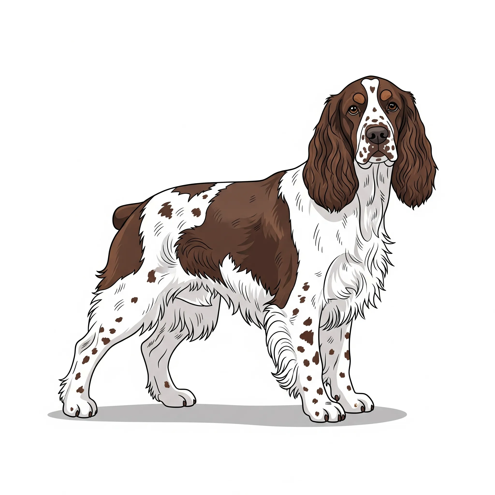 English Springer Spaniel dog breed - Energetic and enthusiastic gun dog.
