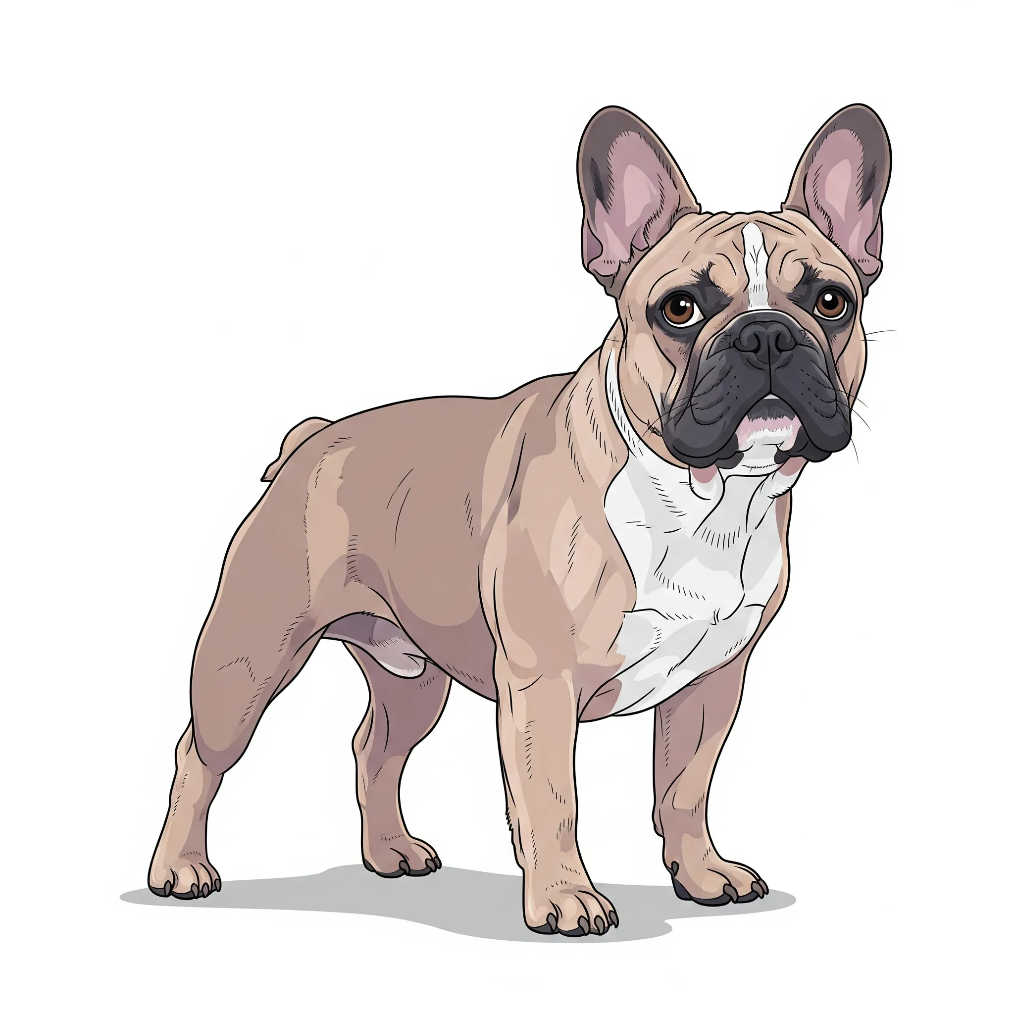 French Bulldog dog breed - A charming and compact companion known for its bat ears.