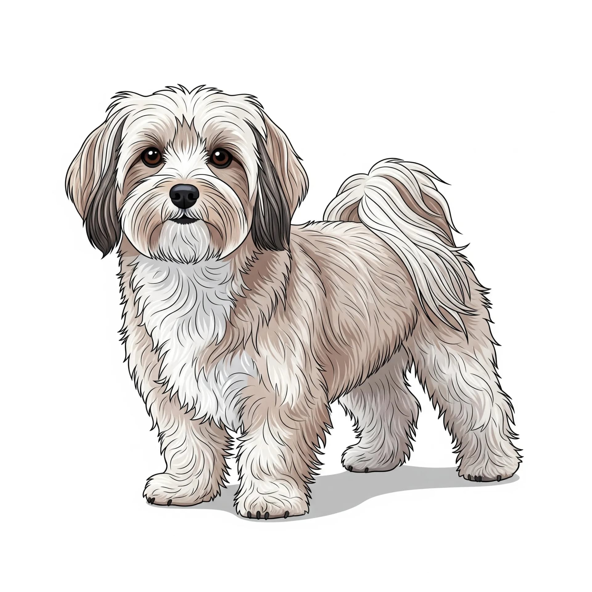 Havanese dog breed - A cheerful Cuban companion dog with a soft, flowing coat.