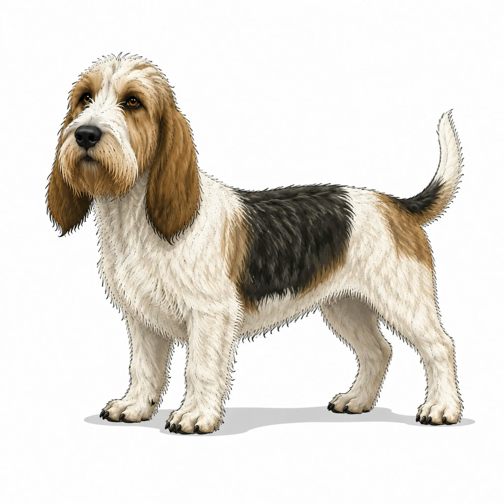 Petit Basset Griffon Vendéen dog breed - A small, merry Vendéen hound with a big voice and an even bigger personality.