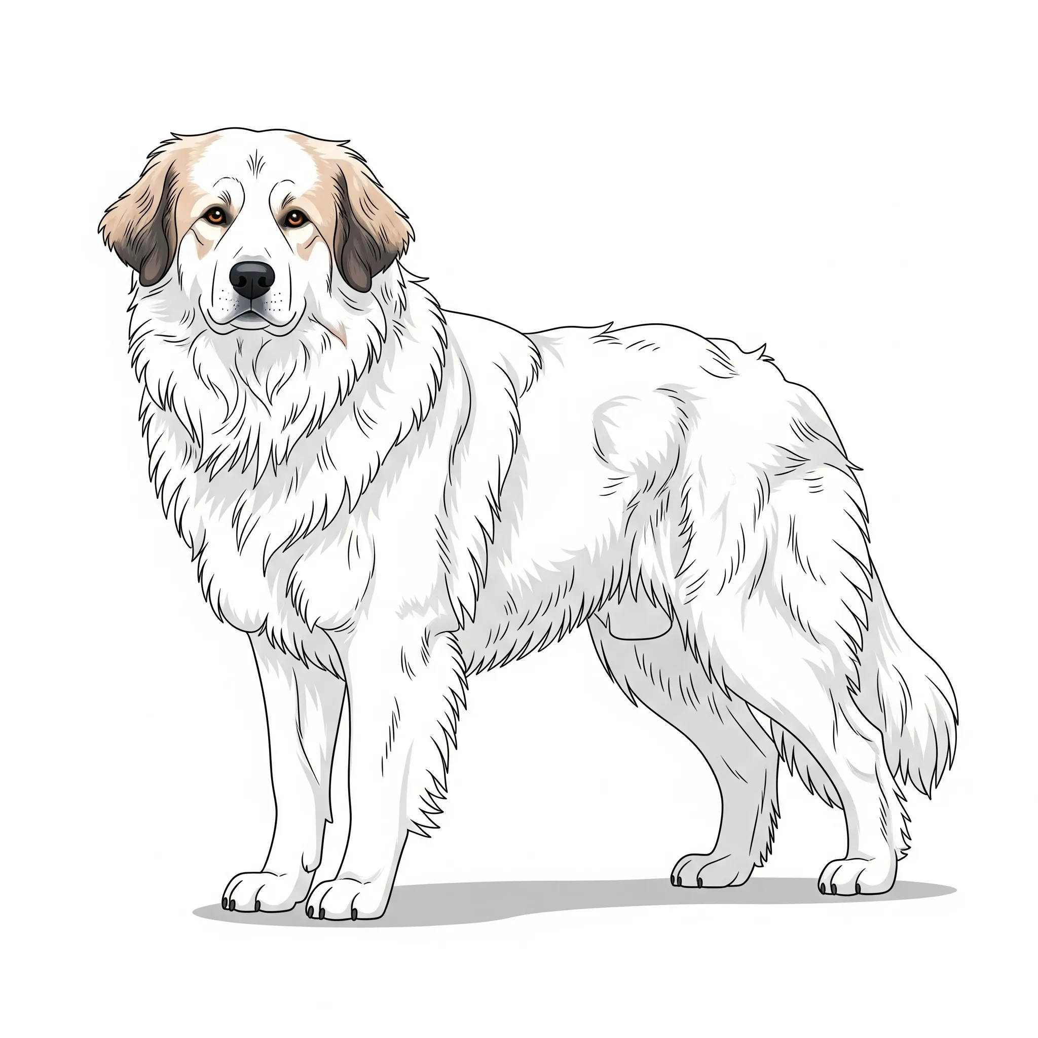 Pyrenean Mountain Dog dog breed - Majestic and composed, the Pyrenean Mountain Dog is a true guardian.